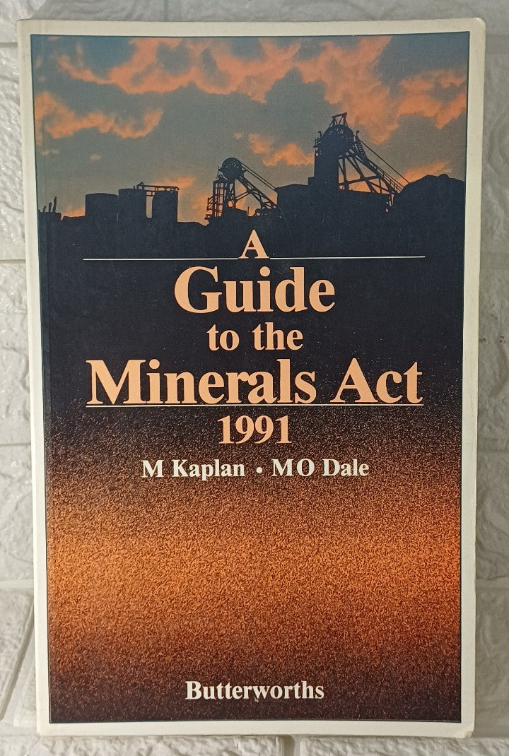 Front Cover Of A guide to the Minerals Act, 1991 (Morris Kaplan)