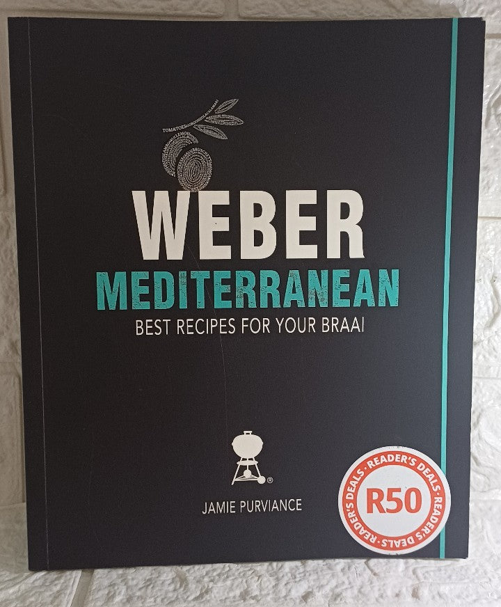 Front Cover Of Weber Mediterranean Cookbook (Jamie PuriIance)