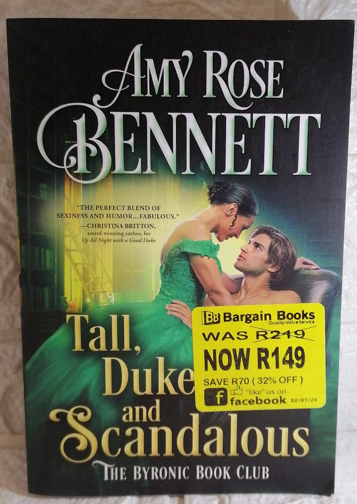 Front Cover Of Tall, Duke, and Scandalous (The Byronic Book Club #3) (Amy Rose Bennett)