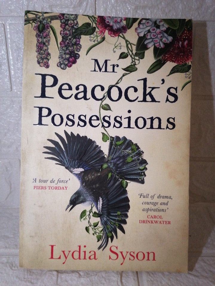 Front Cover Of Mr Peacock's Possessions (Lydia Syson)