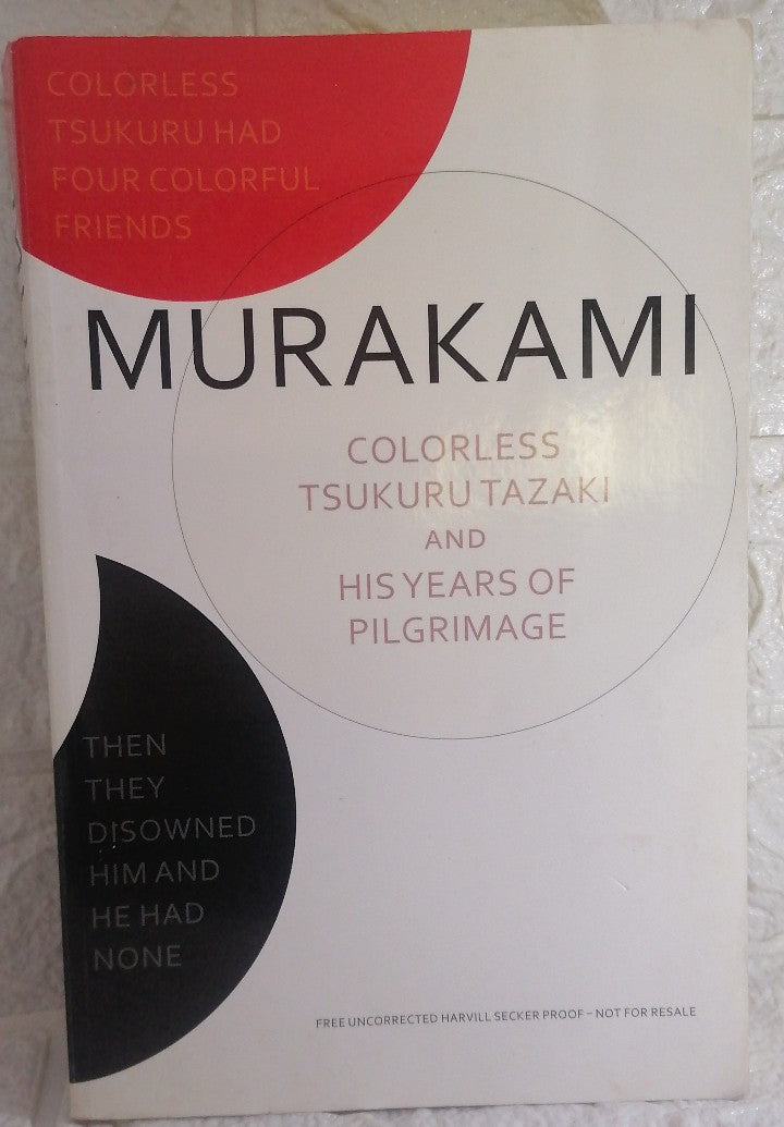 Front Cover Of Colorless Tsukuru Tazaki and His Years of Pilgrimage (Philip Murakami)