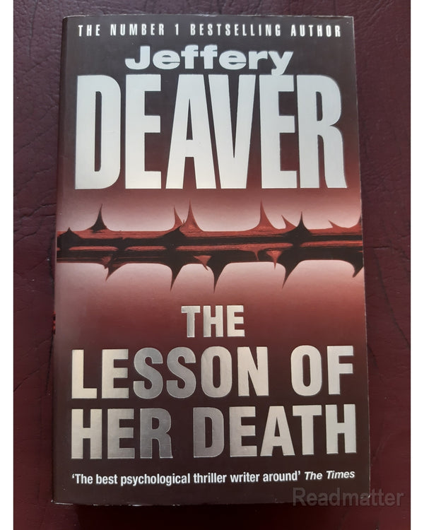 Front Cover Of The Lesson Of Her Death (Deaver, Jeffery))