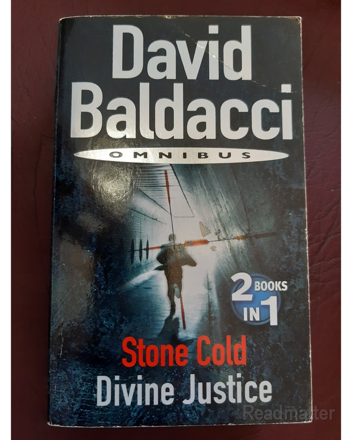 Front Cover Of The Best-Selling Book Stone ColdDevine Justice Omnibus Baldacci, David