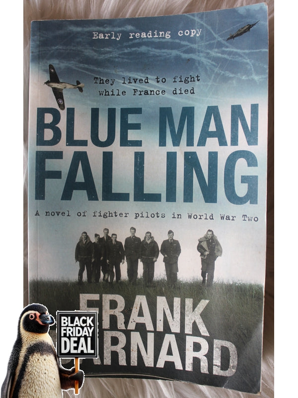 Blue Man Falling Frank Barnard