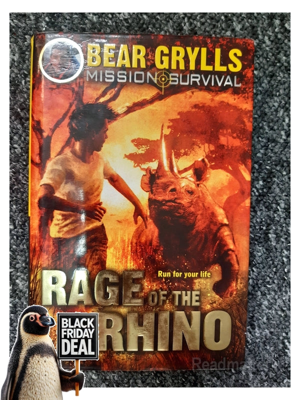 Front Cover Of The Best-Selling Book Rage Of The Rhino Bear Grylls