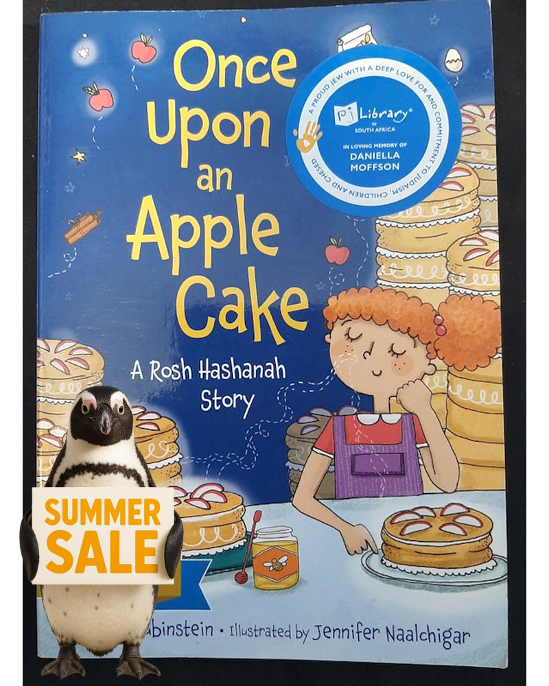 Front Cover Of Once Upon an Apple Cake: A Rosh Hashanah Story (Saralee Siegel #1) (Elana Rubinstein)
