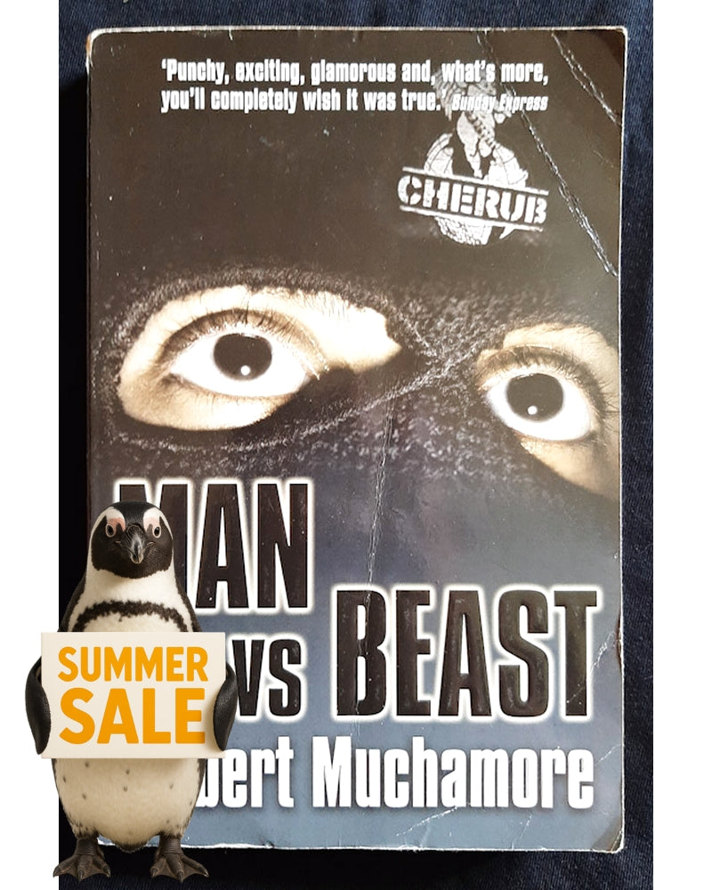 Front Cover Of Man vs. Beast (CHERUB #6) (Robert Muchamore)