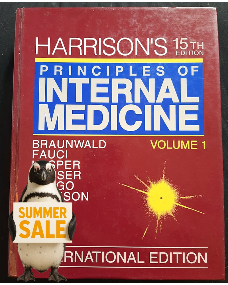 Front Cover Of Harrison's Principles of Internal Medicine, 15th Edition (Extra Large Hardcover (And very thick))
