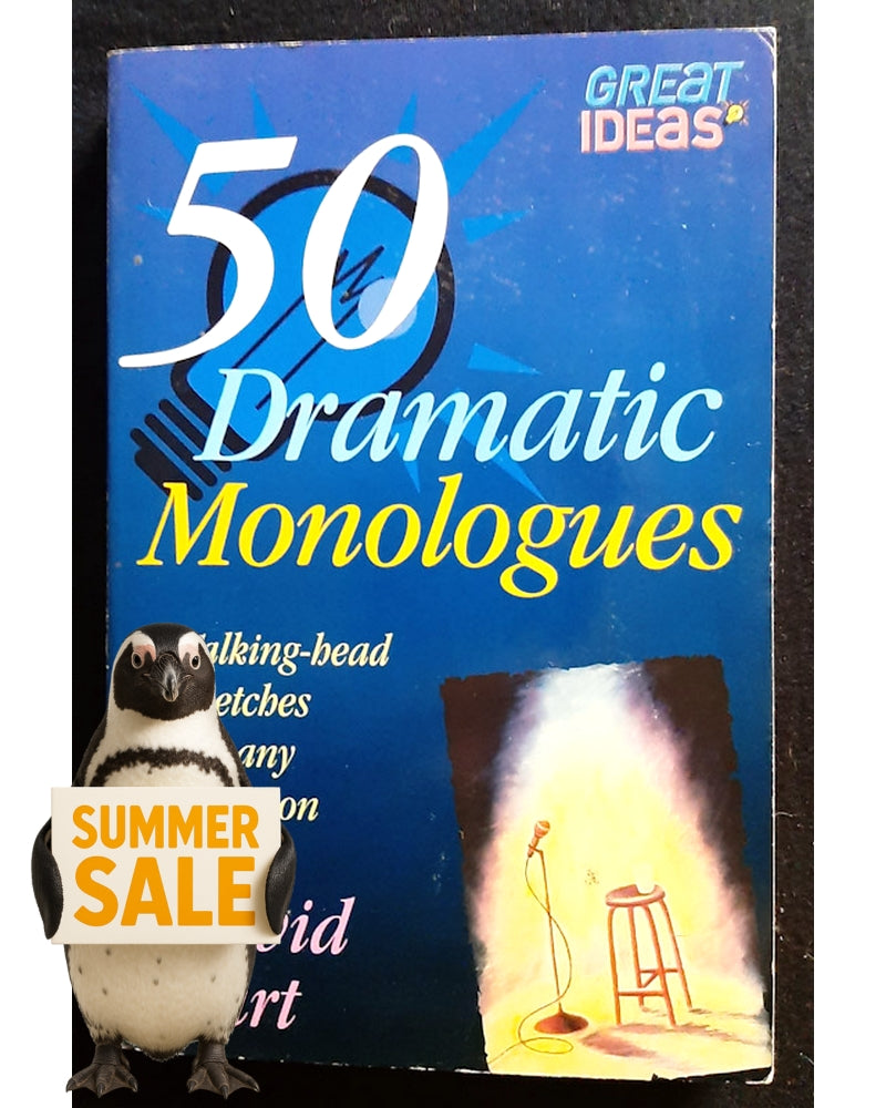 Front Cover Of 50 Dramatic Monologues (David Burt)