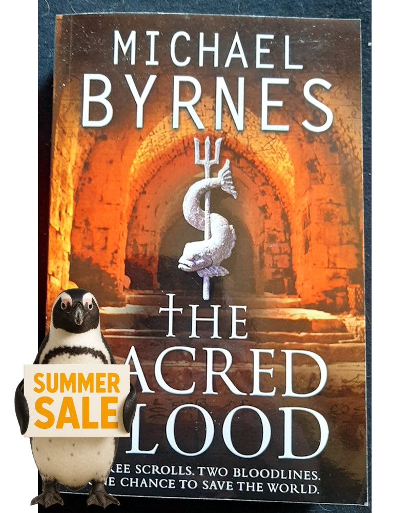 Front Cover Of The Sacred Blood (Charlotte Hennesey #2) (Michael Byrnes)