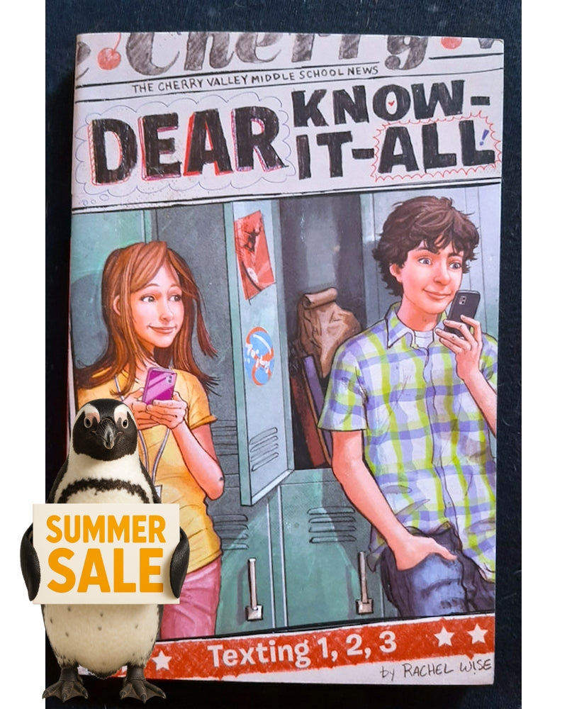 Front Cover Of Texting 1, 2, 3 (Dear Know-It-All #8) (Rachel Wise)