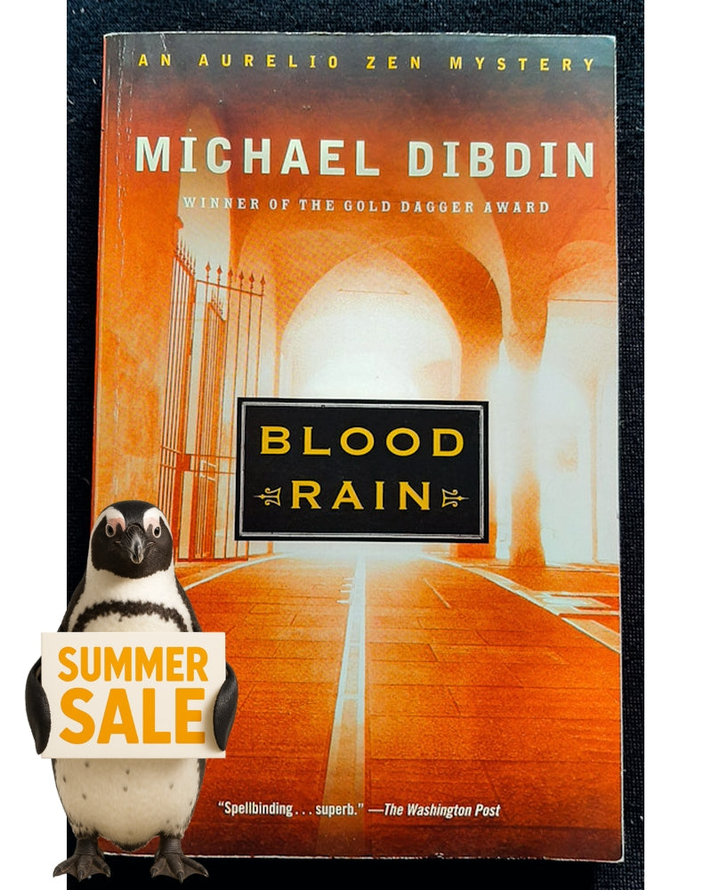 Front Cover Of Blood Rain (Aurelio Zen #7) (Michael Dibdin)