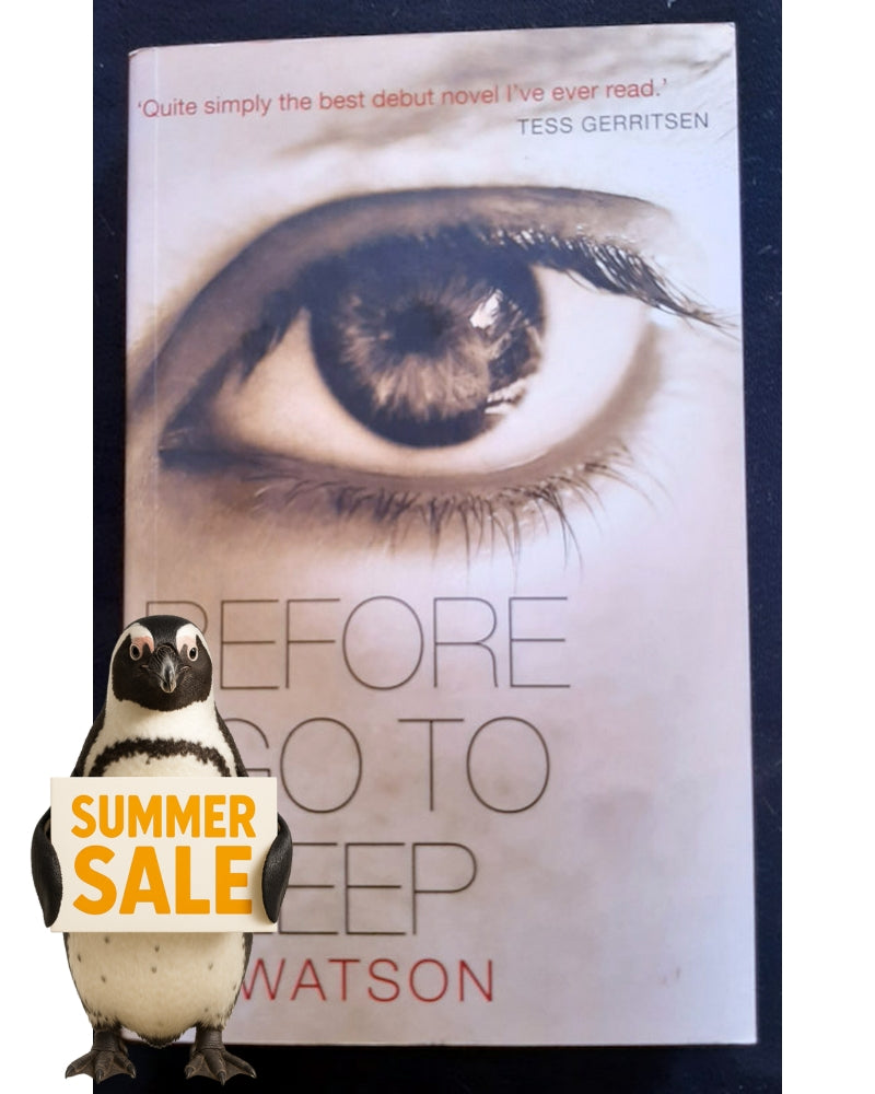Front Cover Of Before I Go to Sleep (S.J. Watson)