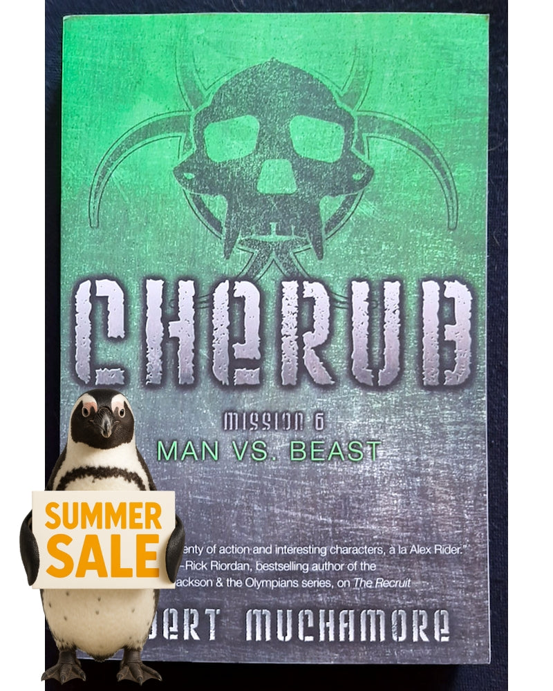 Front Cover Of Man vs. Beast (CHERUB #6) (Robert Muchamore)