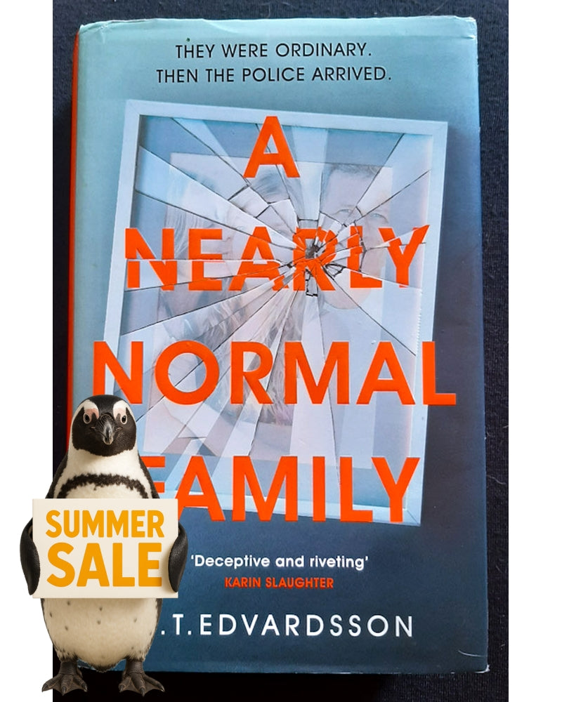 Front Cover Of A Nearly Normal Family (Lundasviten #1) (M. T. Edvardsson)