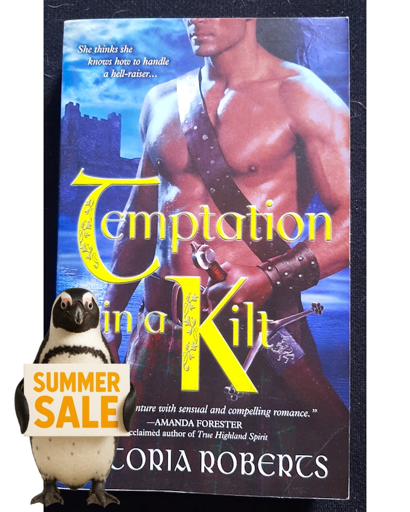 Front Cover Of Temptation in a Kilt (Bad Boys of the Highlands #1) (Victoria Roberts)