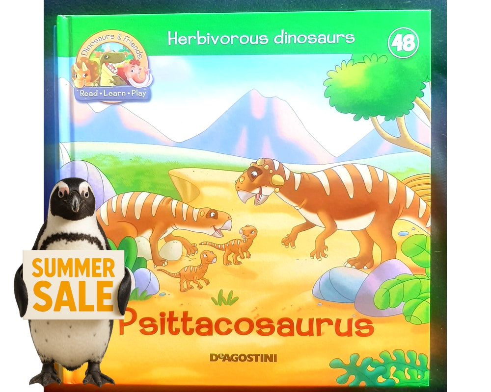 Front Cover Of Herbivorous Dinosaurs: Psittacosaurus (DeAgostini)