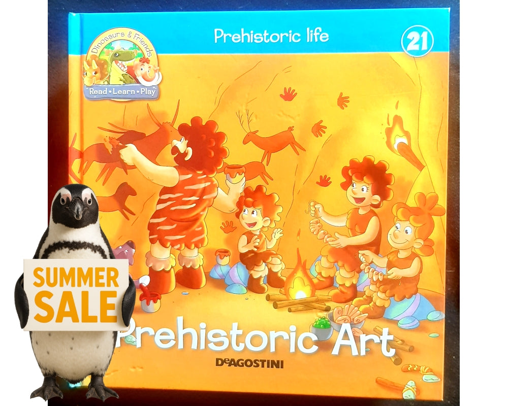 Front Cover Of Prehistoric Life: Prehistoric art (DeAgostini)