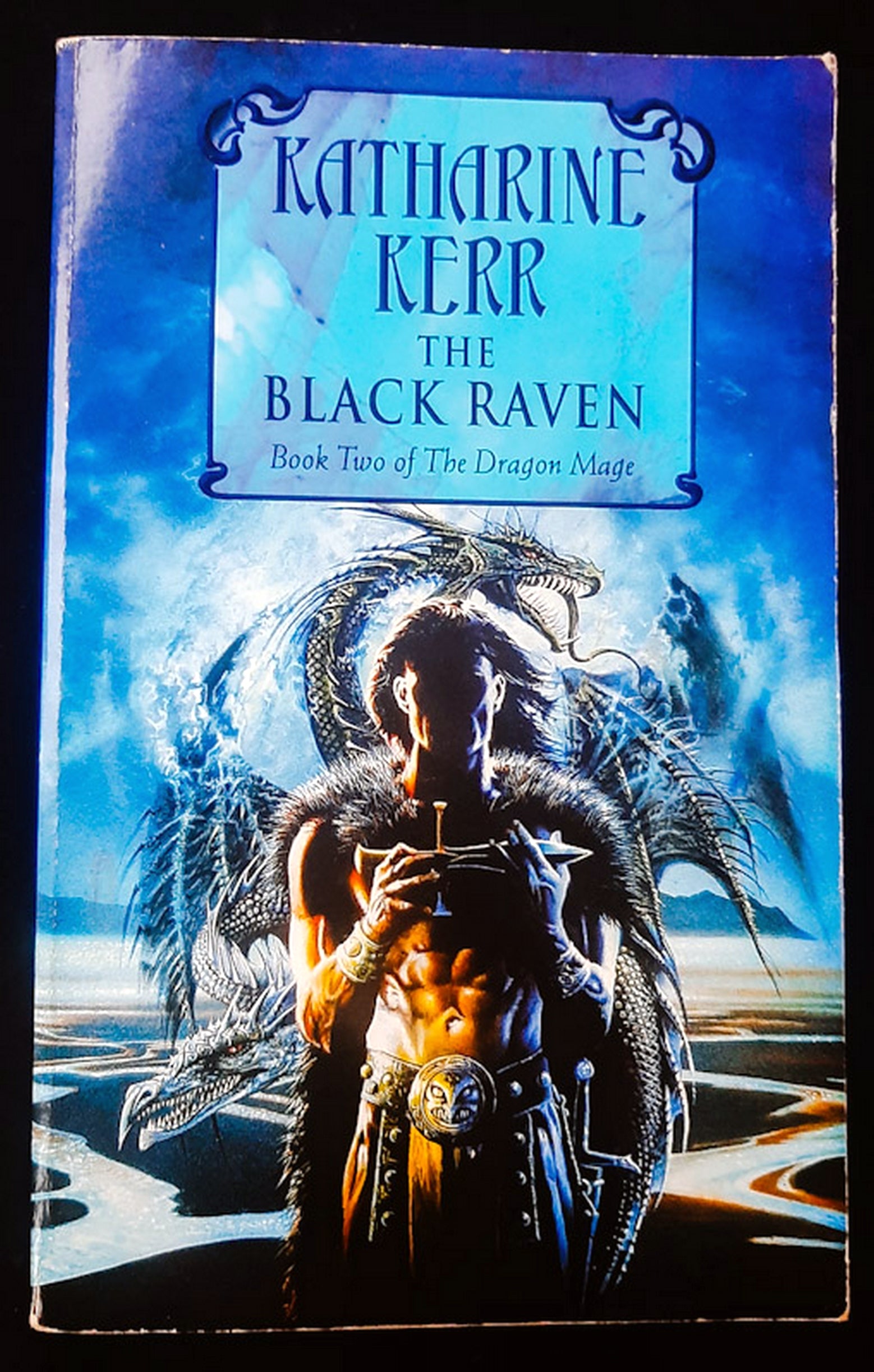 Front Cover Of The Black Raven (Deverry Cycle #10) (Katharine Kerr)