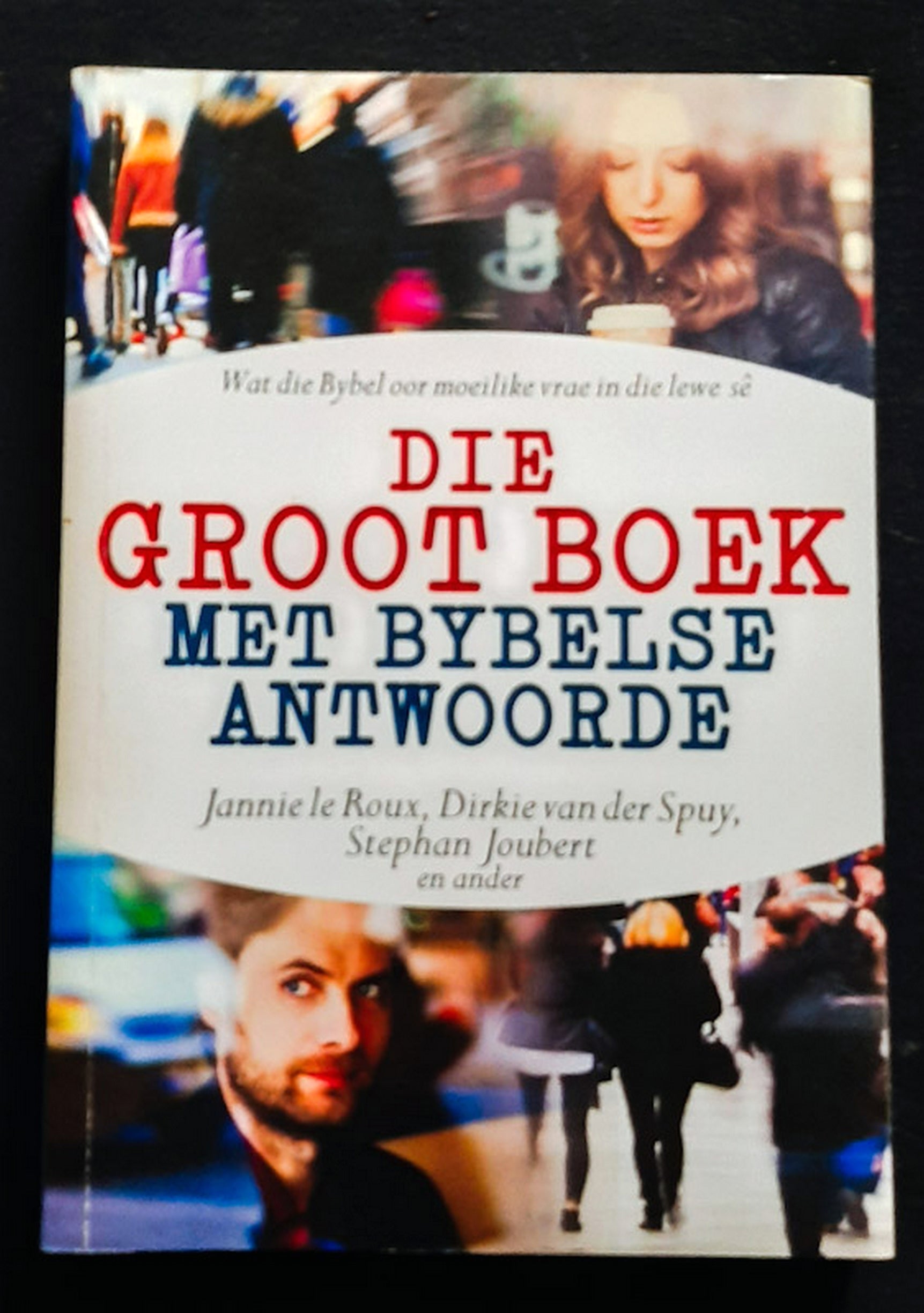 Front Cover Of Die Groot Boek Met Bybelse Antwoord (Jannie le Roux)