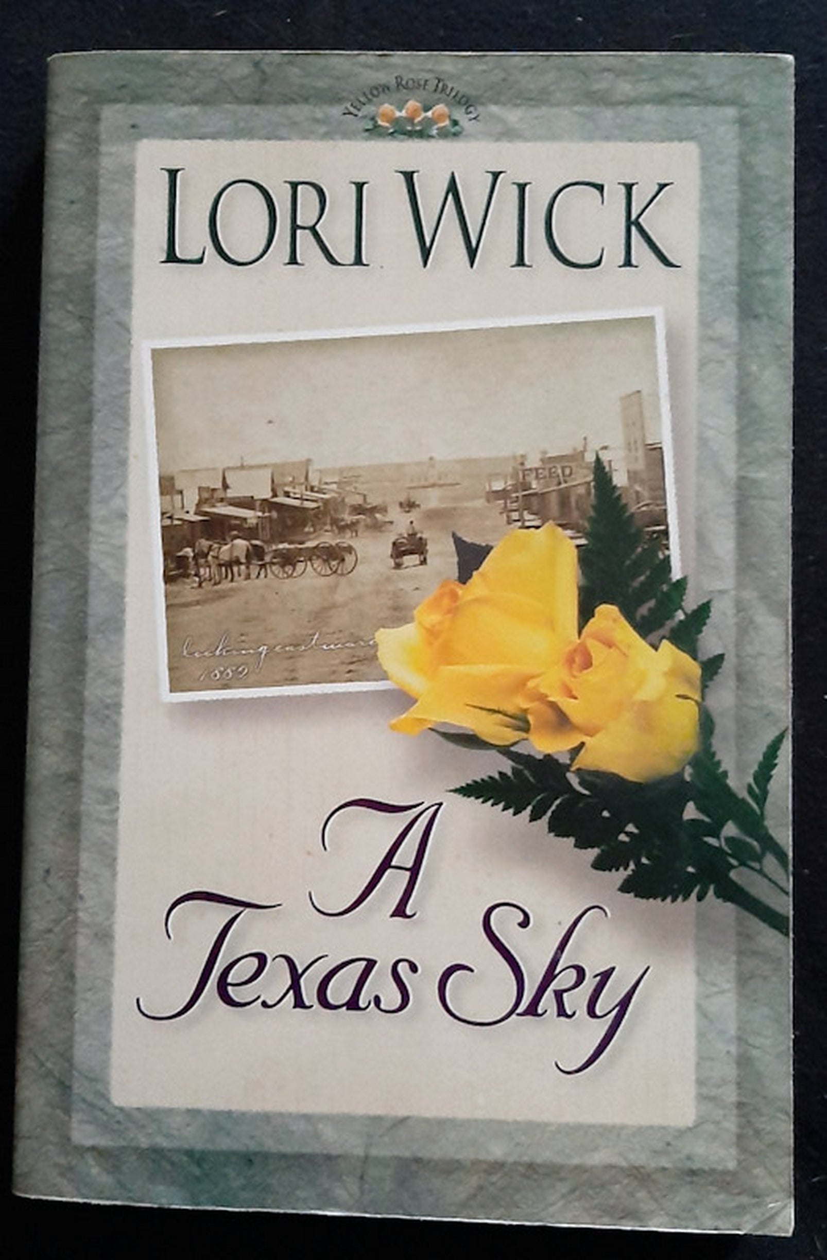 Front Cover Of A Texas Sky (Yellow Rose Trilogy #2) (Lori Wick)