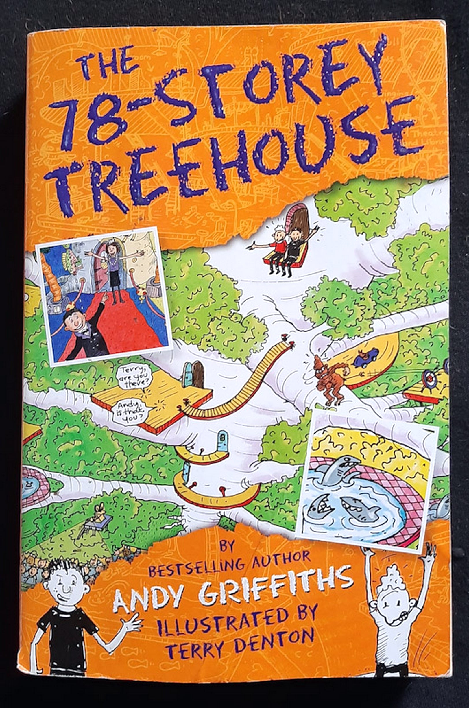 Front Cover Of The 78-Storey Treehouse (Treehouse #6) (Andy Griffiths)