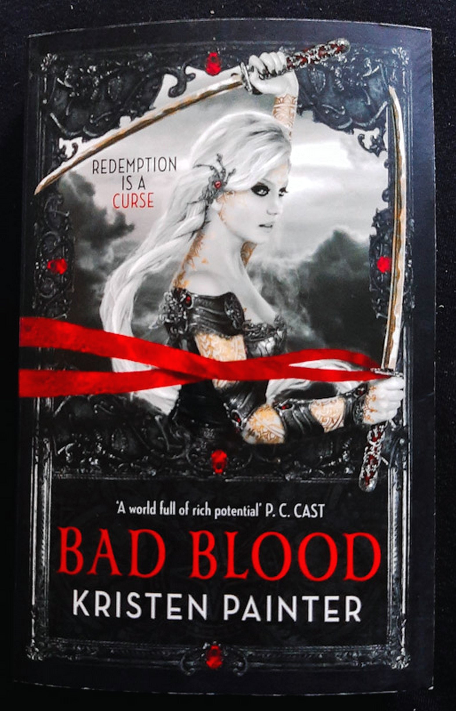 Front Cover Of Bad Blood (House of Comarr������ #3) (Kris