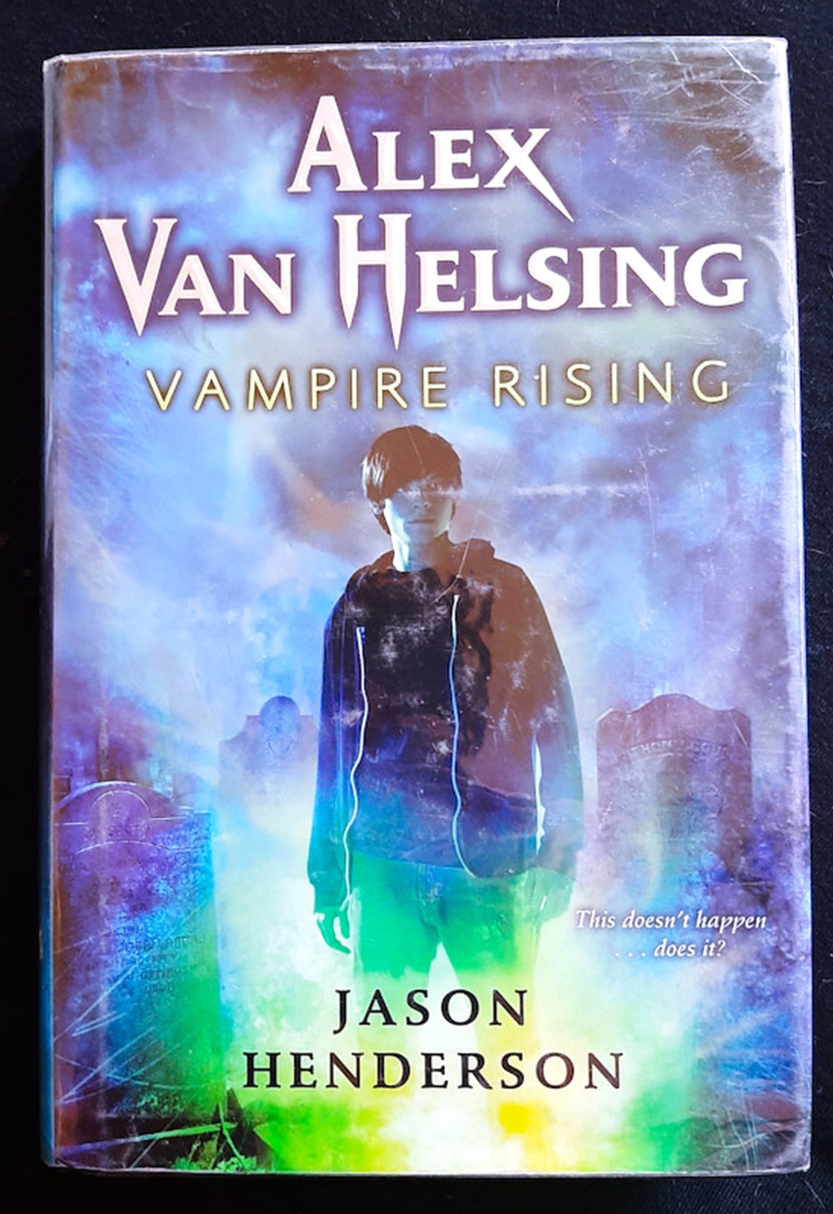 Front Cover Of Vampire Rising (Alex Van Helsing #1) (Jason Henderson)