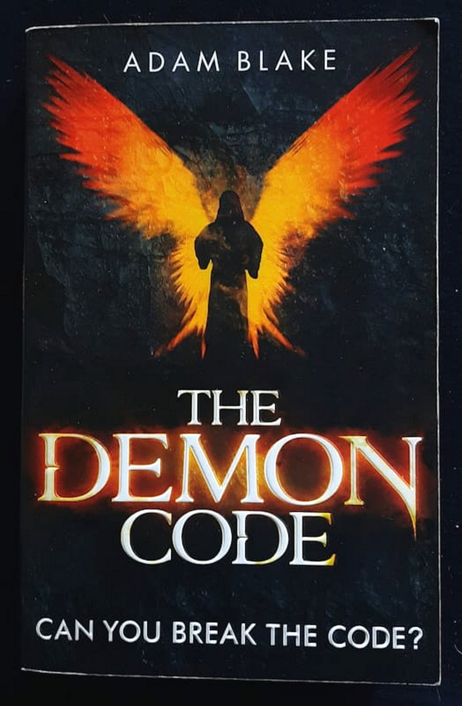 Front Cover Of The Demon Code (Leo Tillman & Heather Kennedy #2) (Adam Blake)