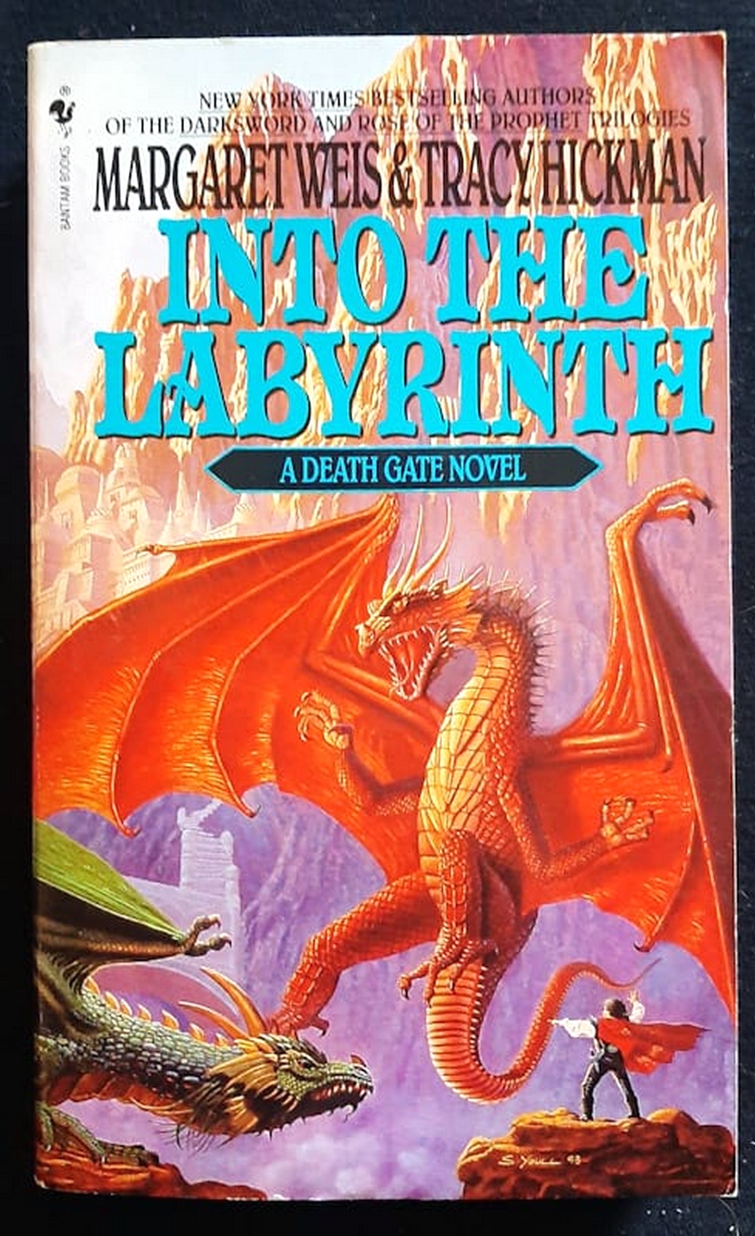 Front Cover Of Into the Labyrinth (The Death Gate Cycle #6) (Margaret Weis, Tracy Hickman)