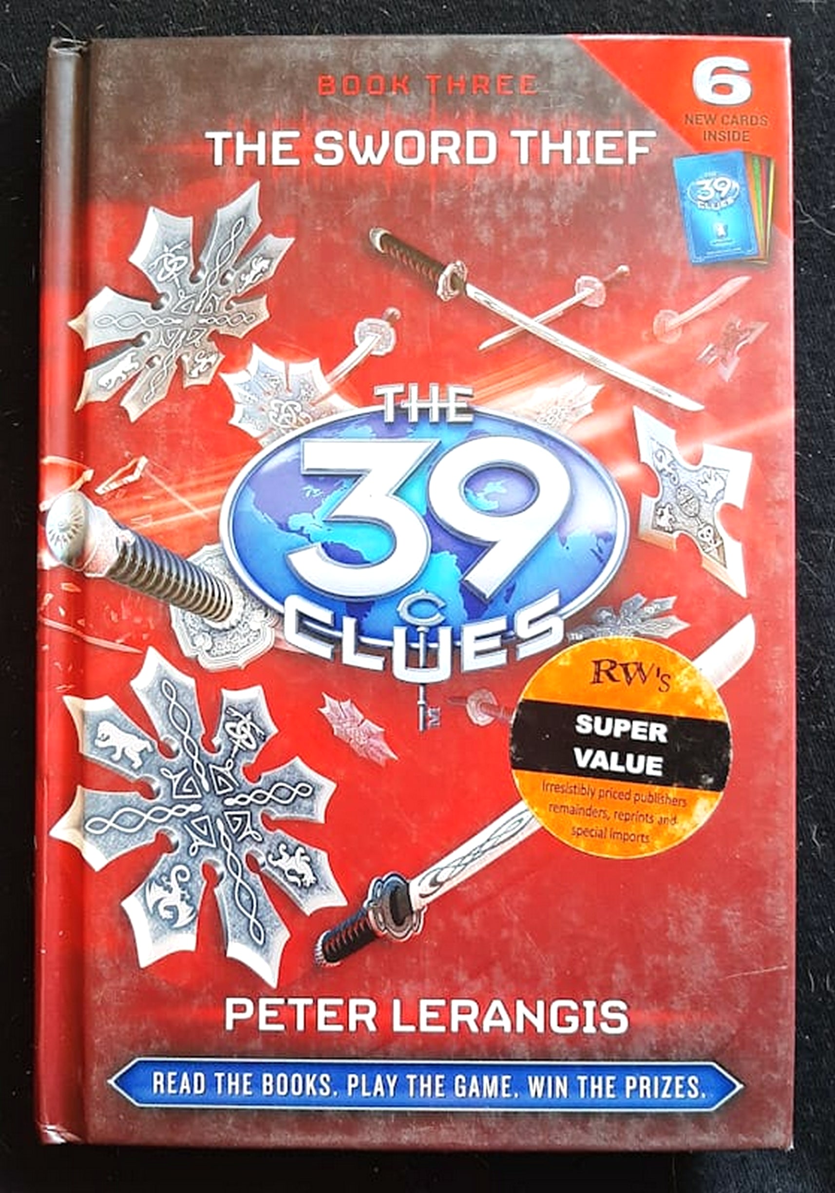 Front Cover Of The Sword Thief (The 39 Clues #3) (Peter Lerangis)