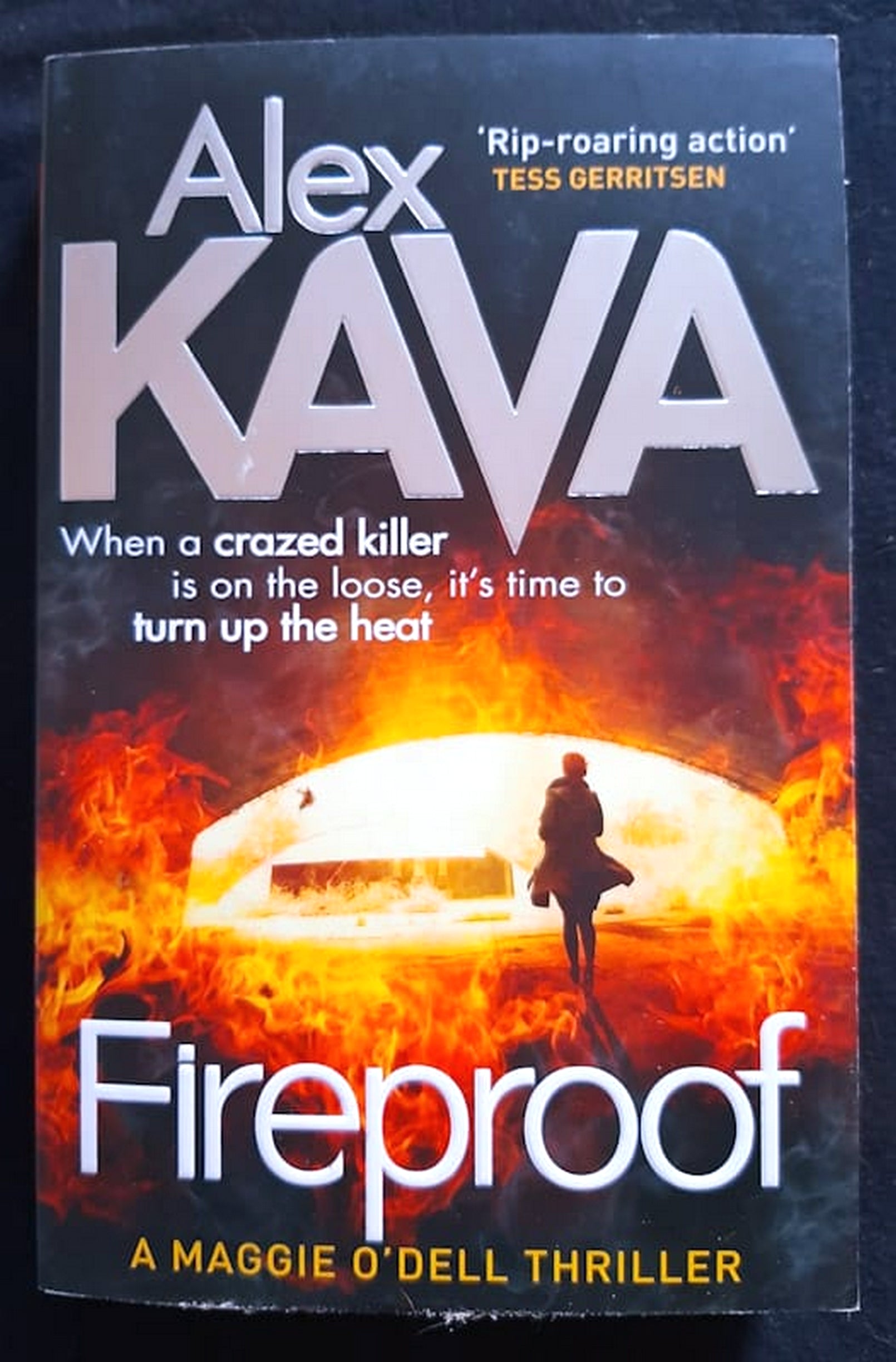 Front Cover Of Fireproof (Maggie O'Dell #10) (Alex Kava)