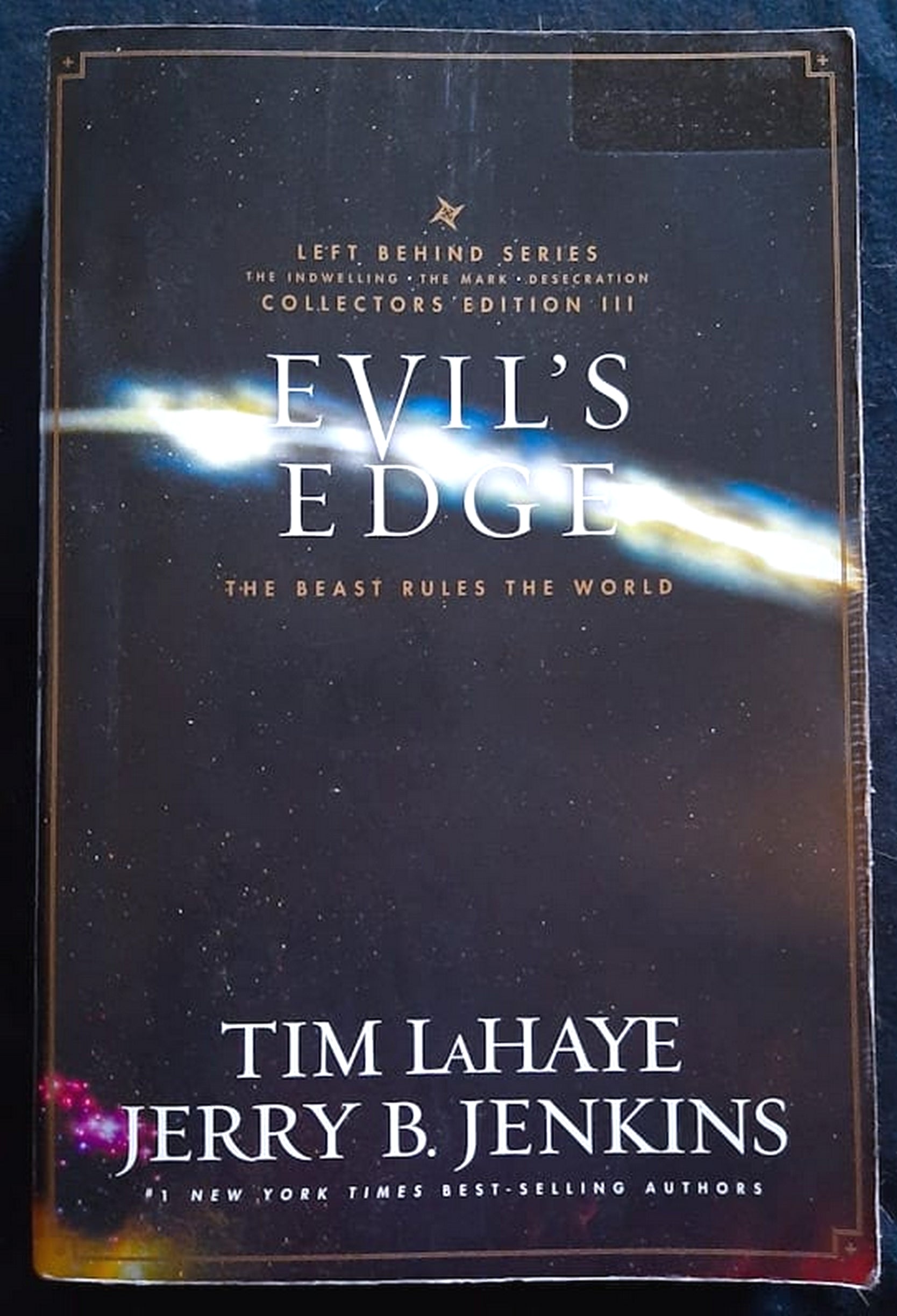 Front Cover Of Evil's Edge: The Beast Rules the World (Left Behind #7-9) (Tim LaHaye and Jerry B. Jenkins)