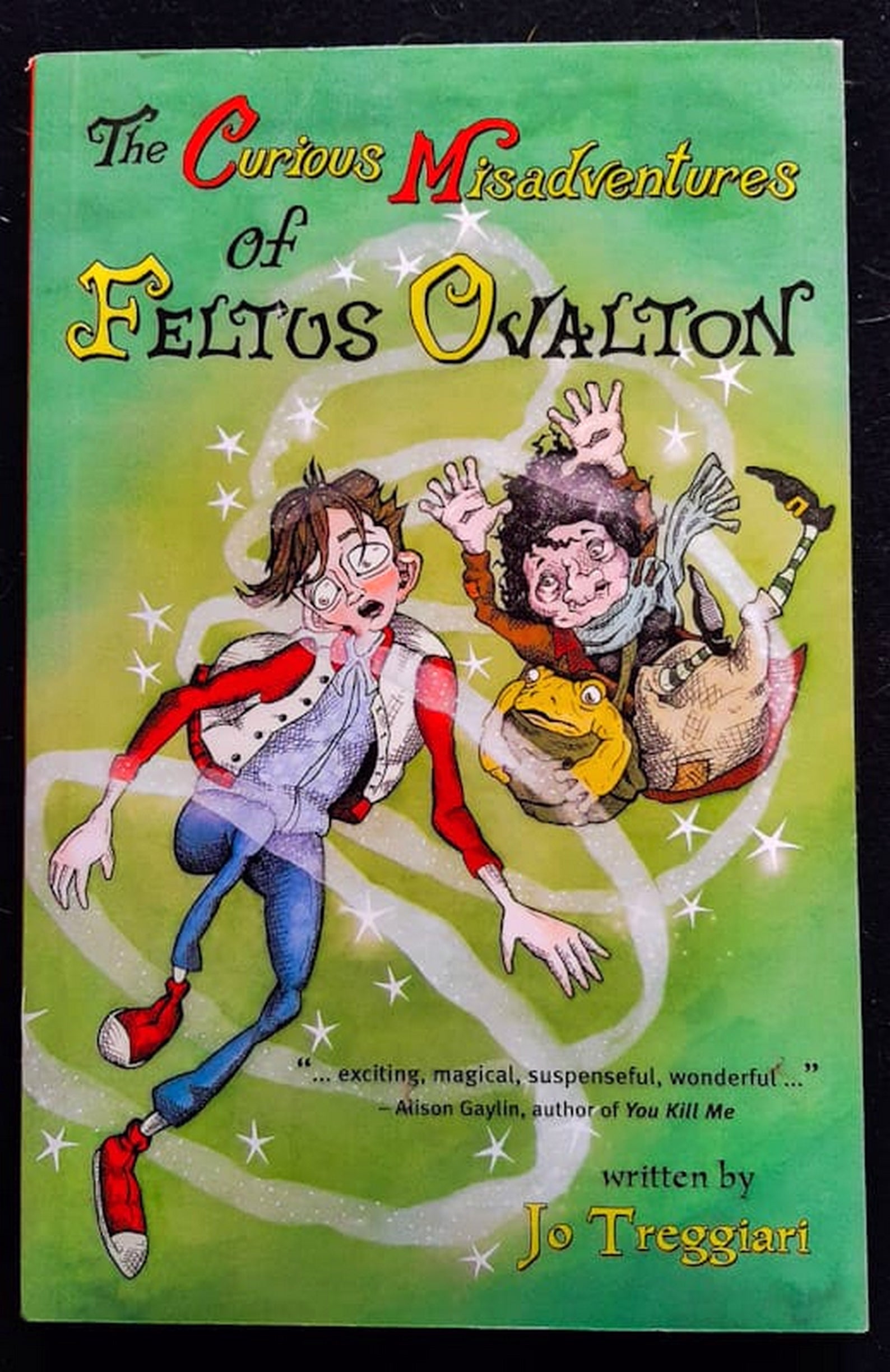 Front Cover Of The Curious Misadventures of Feltus Ovalton (Jo Treggiari)