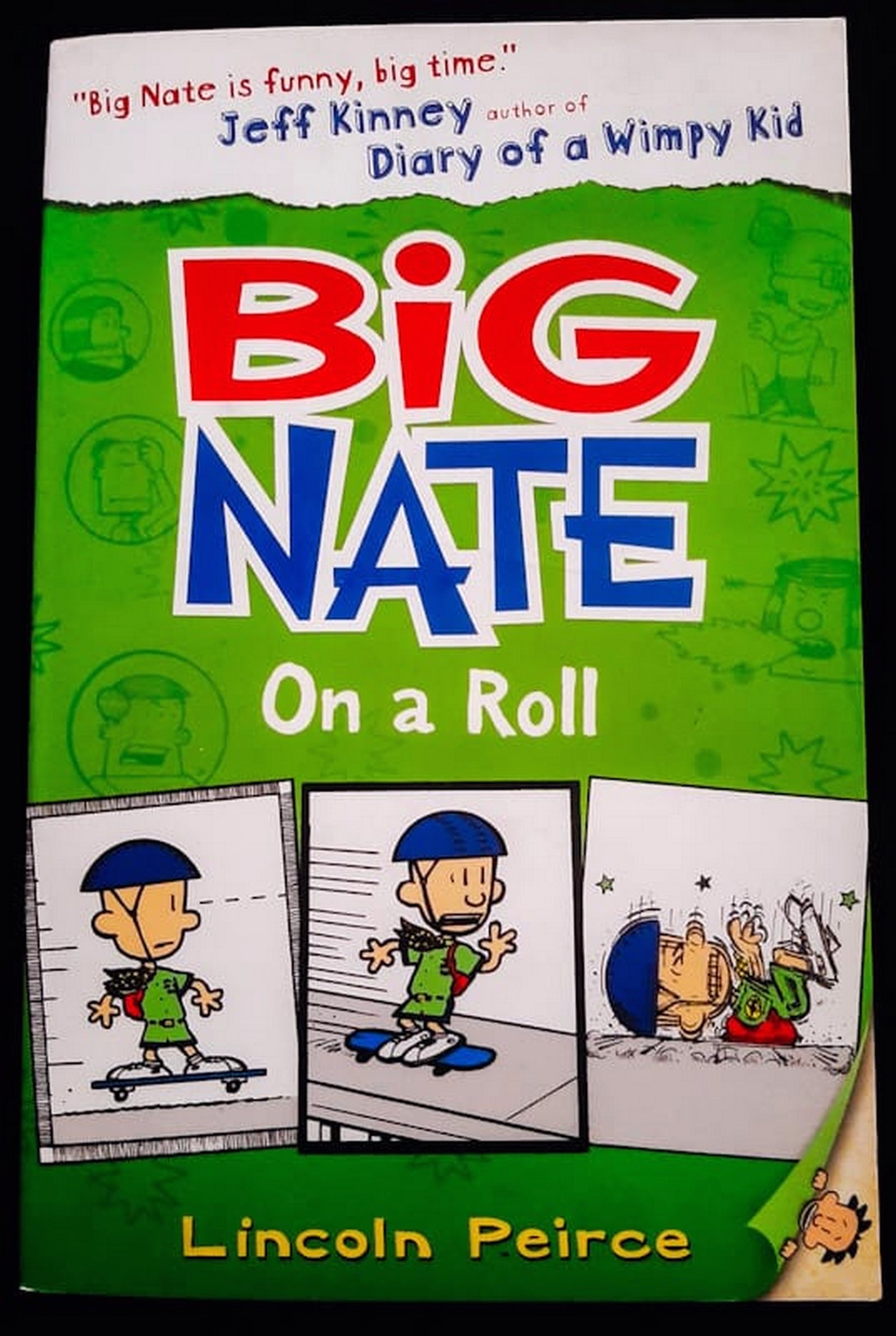 Front Cover Of Big Nate on a Roll (Big Nate Novels #3) (Lincoln Peirce)