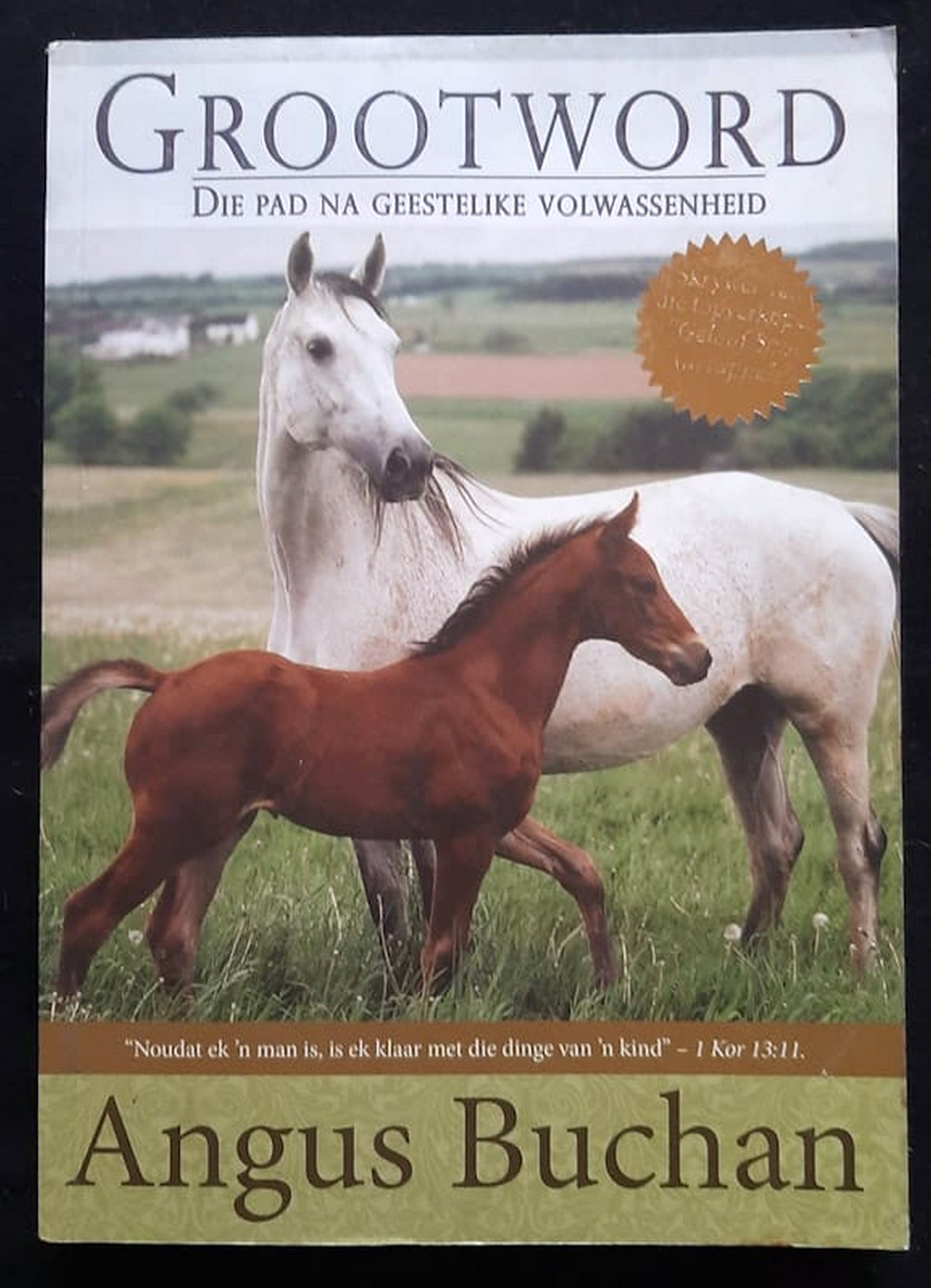 Front Cover Of Grootword: Die Pad Na Geestelike Volwassenheid (Angus Buchan)