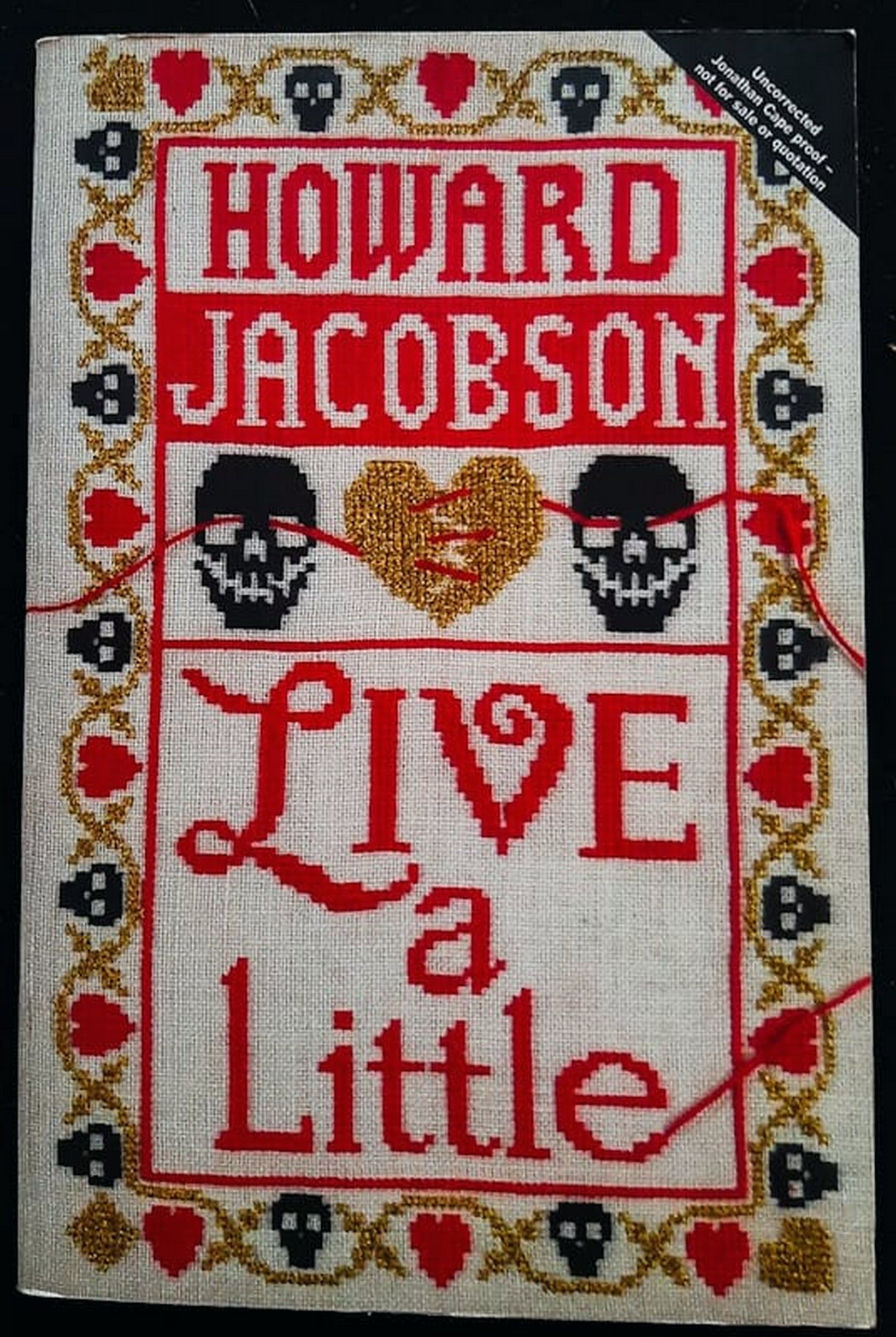 Front Cover Of Bestselling Book Live A Little (Howard Jacobson
)