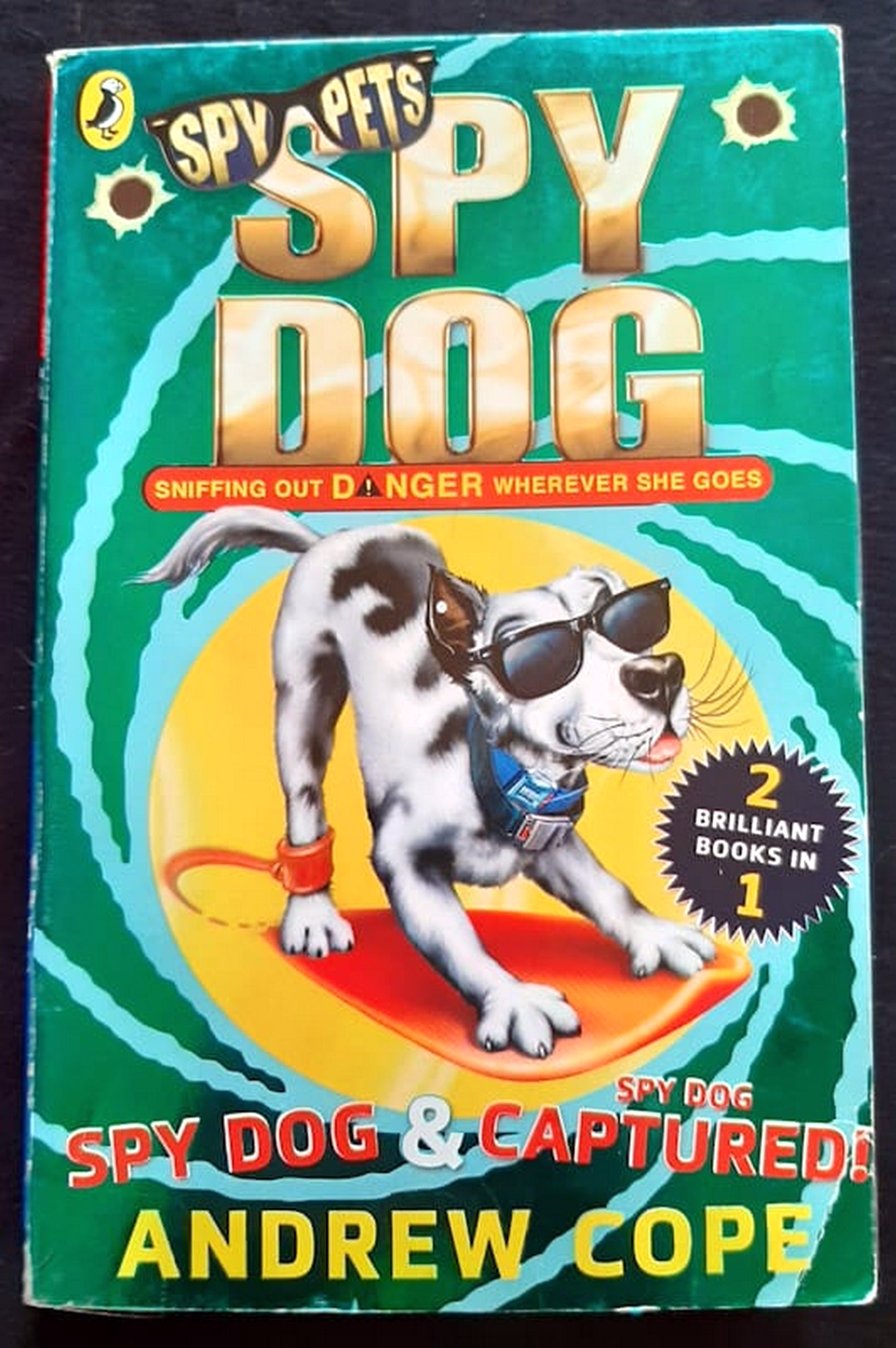 Front Cover Of Bestselling Book Spy Dog & Captured! (Spy Dog #1-2) (Andrew Cope
)