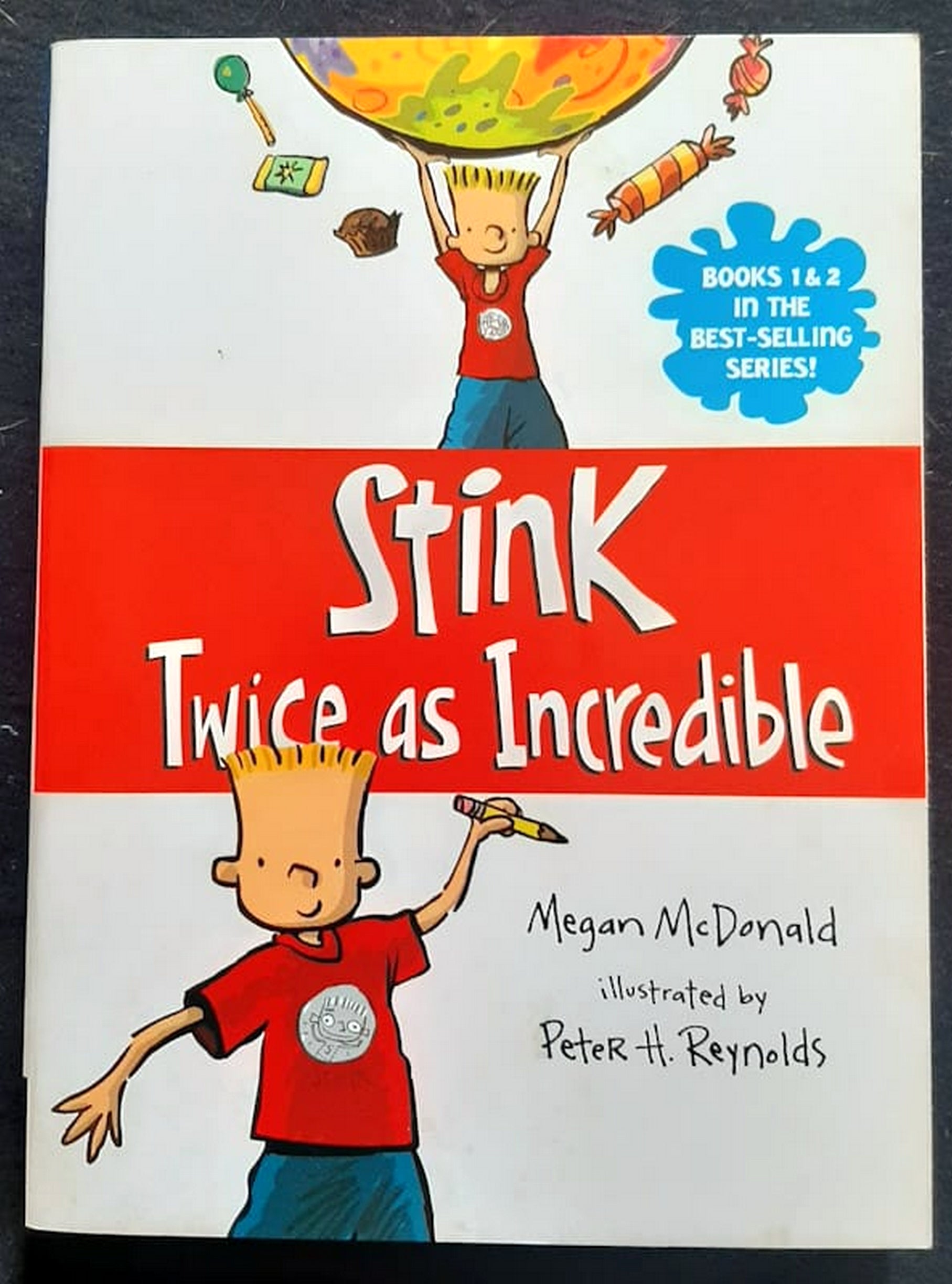 Front Cover Of Bestselling Book Stink: Twice As Incredible (Stink #1-2) (Megan Mcdonald
)