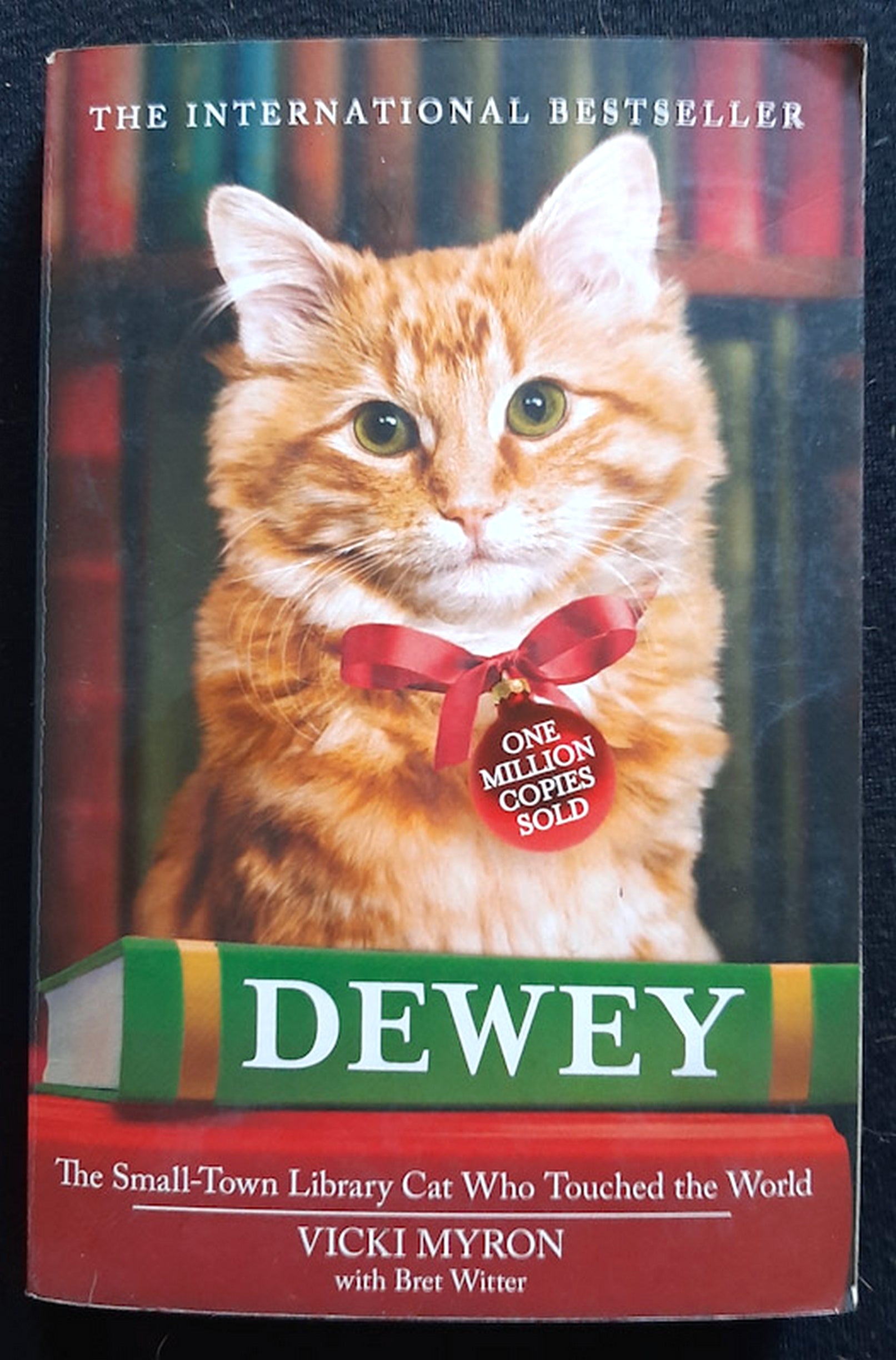 Front Cover Of Bestselling Book Dewey: The Small-Town Library Cat Who Touched The World (Vicki Myron
)
