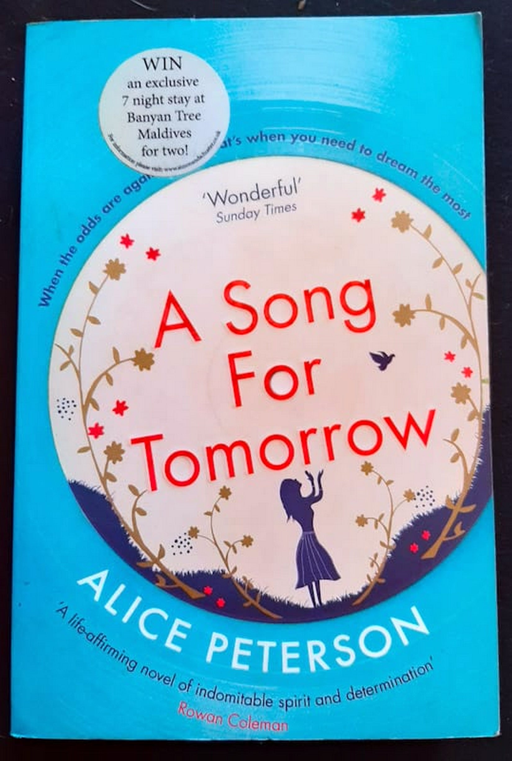Front Cover Of Bestselling Book A Song For Tomorrow (Alice Peterson
)