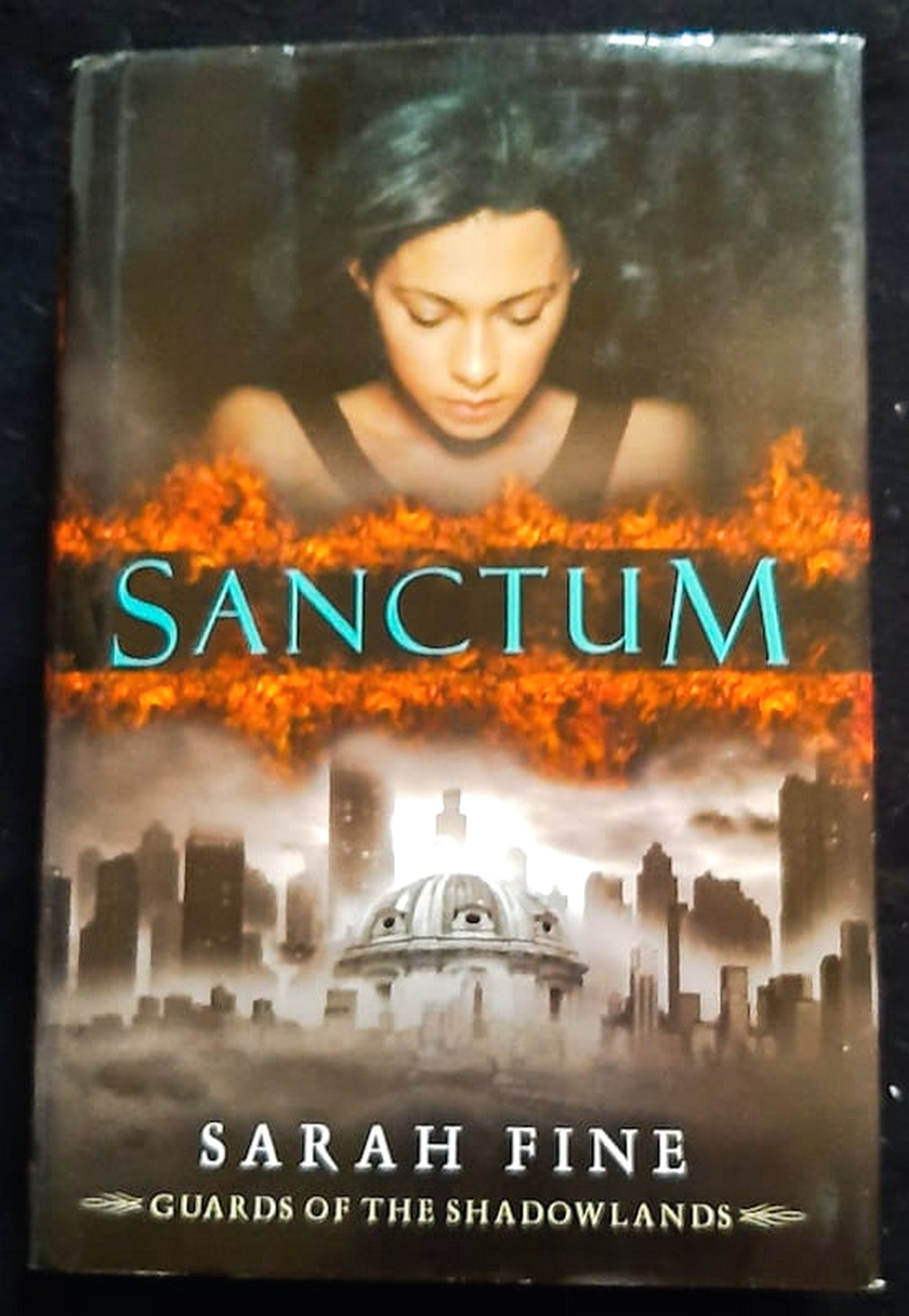 Front Cover Of Bestselling Book Sanctum (Guards Of The Shadowlands #1) (Sarah Fine
)