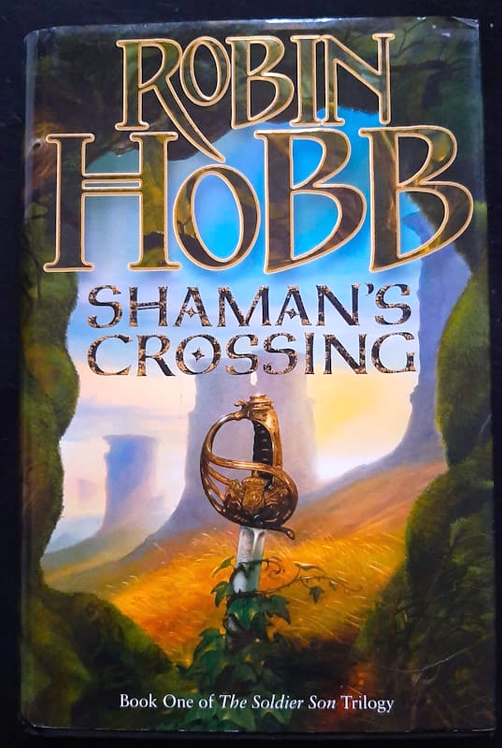 Front Cover Of Bestselling Book Shaman'S Crossing (Soldier Son #1) (Robin Hobb
)