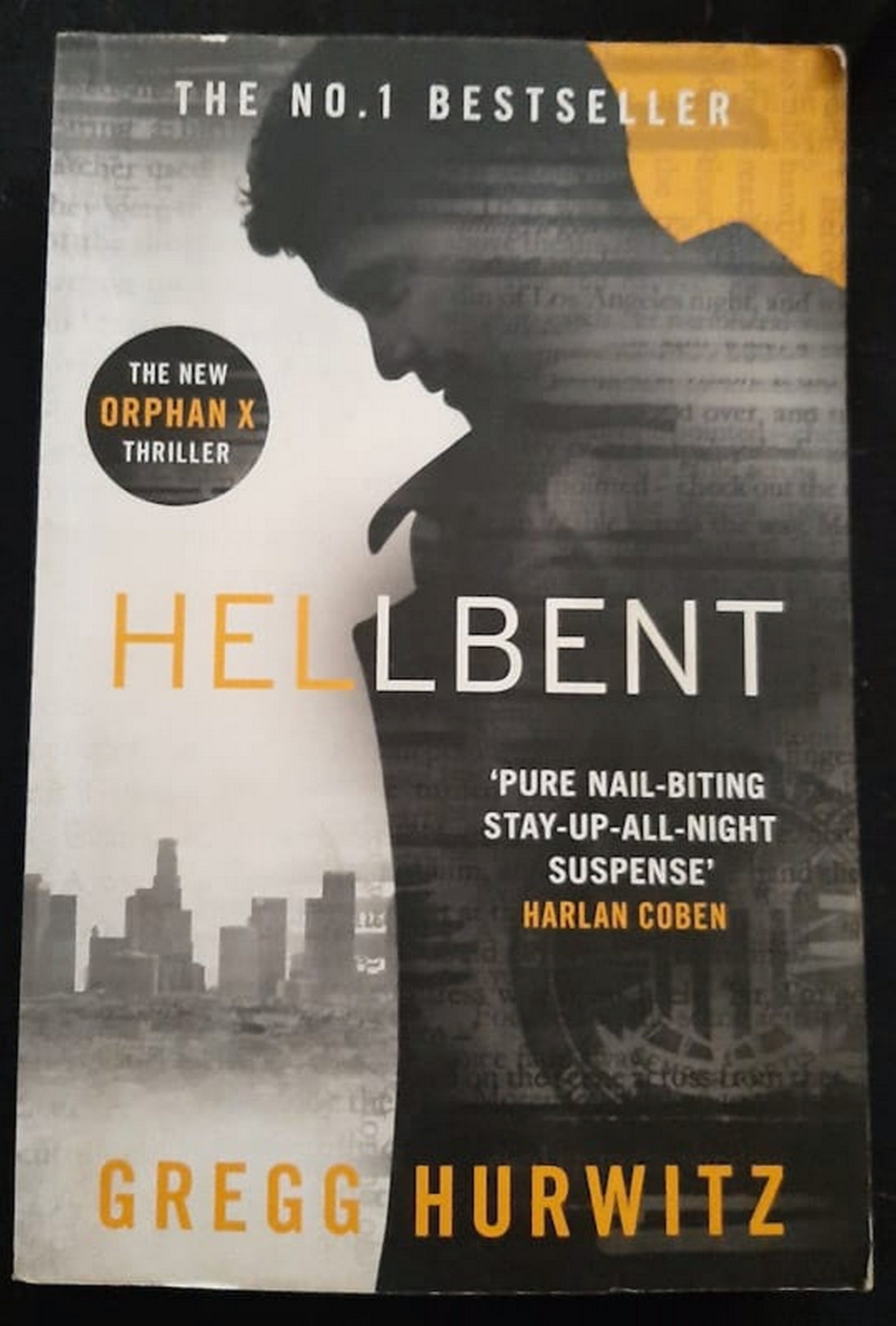 Front Cover Of Bestselling Book Hellbent (Orphan X #3) (Gregg Hurwitz
)