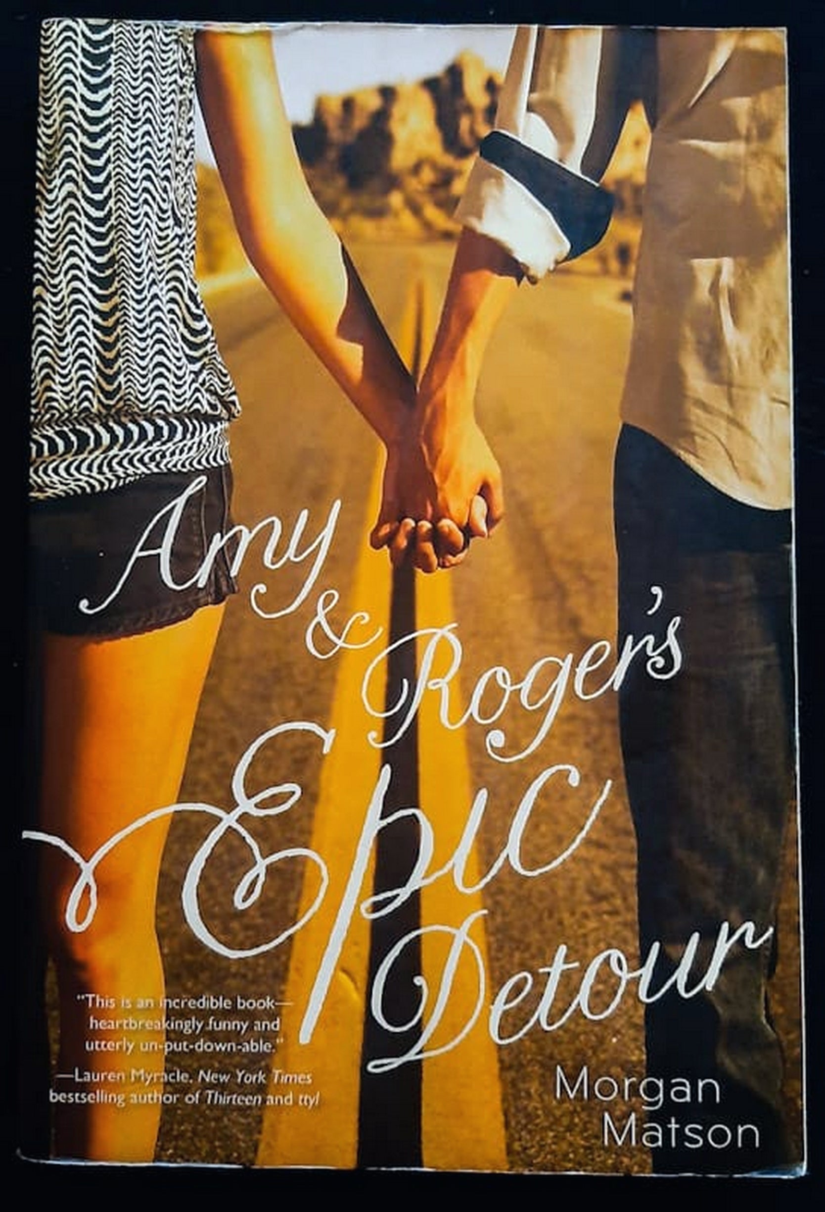 Front Cover Of Bestselling Book Amy & Roger'S Epic Detour (Morgan Matson
)