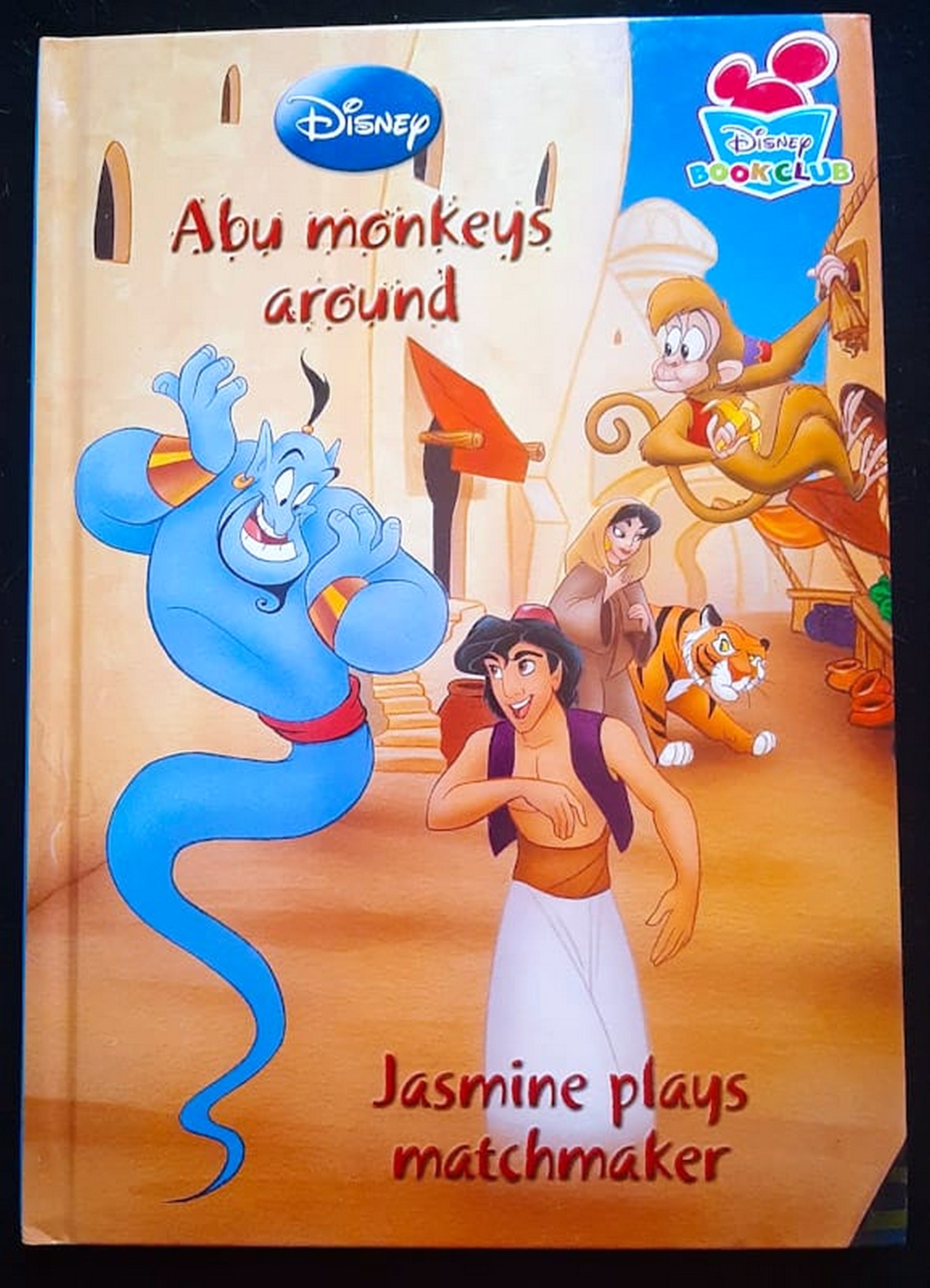 Front Cover Of Bestselling Book Abu Monkeys Around And Jasmine Plays Matchmaker (Disney
)