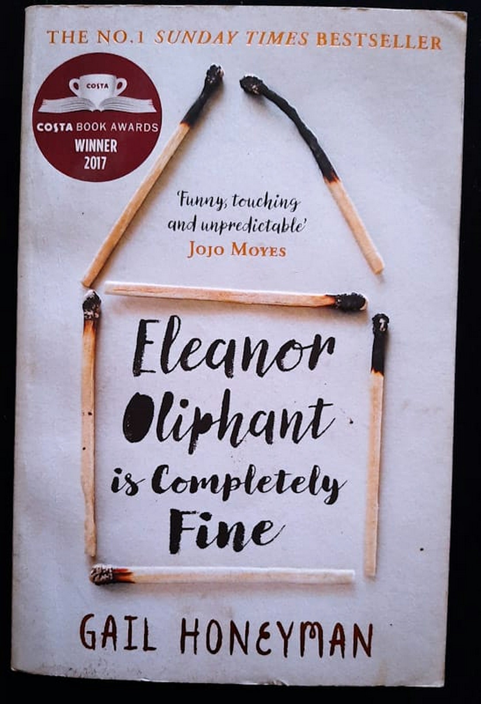 Front Cover Of Bestselling Book Eleanor Oliphant Is Completely Fine (Gail Honeyman
)