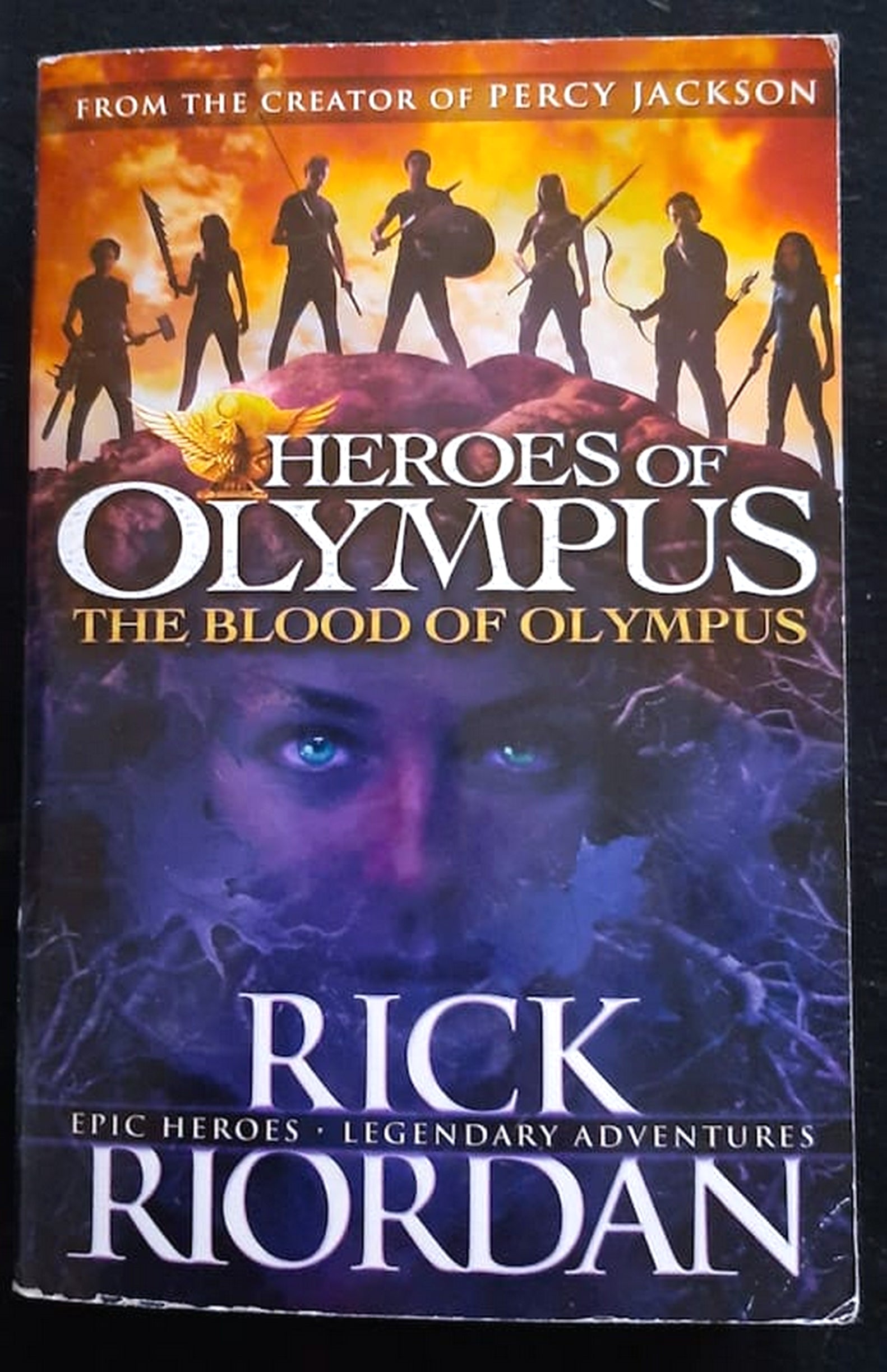 Front Cover Of Bestselling Book The Blood Of Olympus (The Heroes Of Olympus #5) (Rick Riordan
)