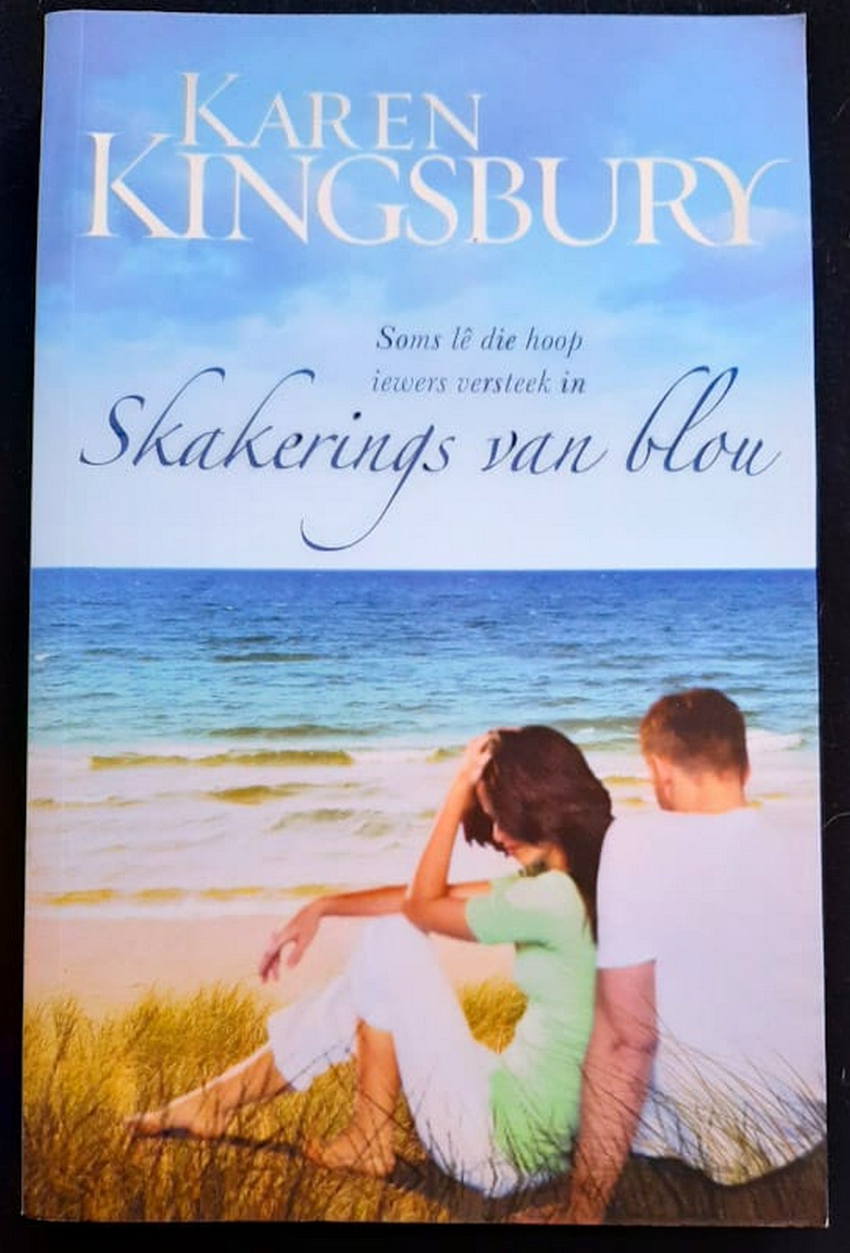 Front Cover Of Bestselling Book Skakerings Van Blou (Karen Kingsbury
)