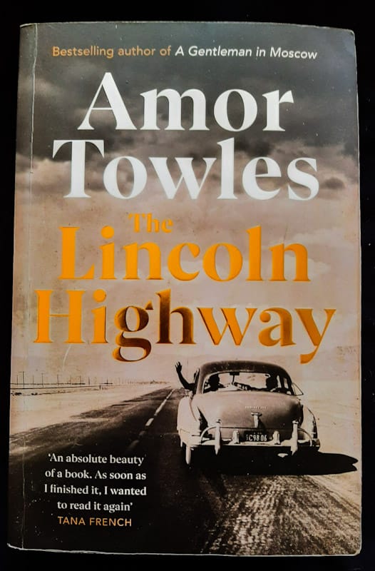 Front of cover of The Lincoln Highway (Amor Towles)